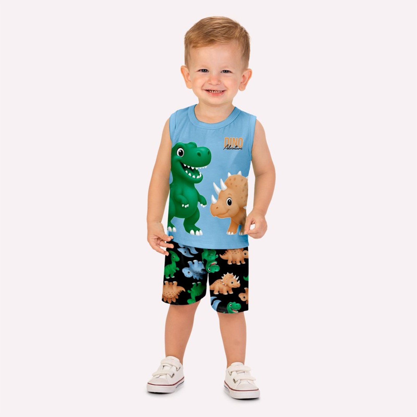 Infantil - Conjunto Menino Dinossauros Kyly