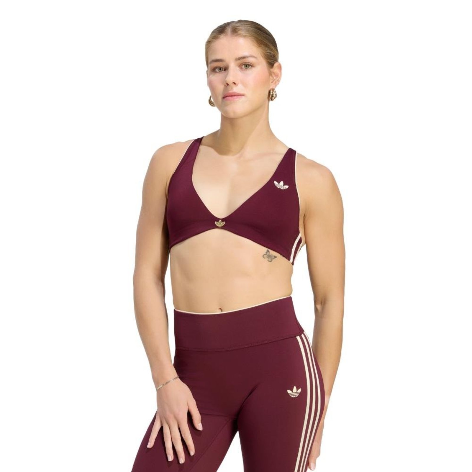 Top Esportivo Suporte Leve adidas Originals adidas Originals Vinho