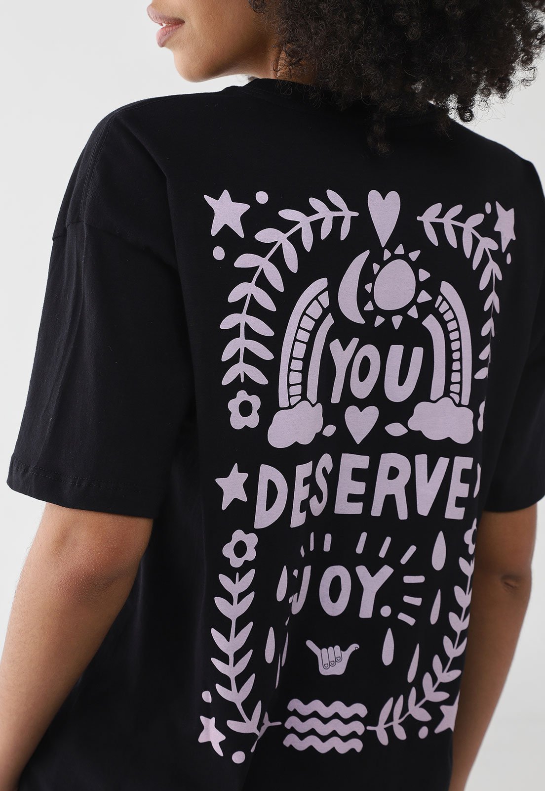 Camiseta Feminina Hang Loose Silk MC Deserve Preta