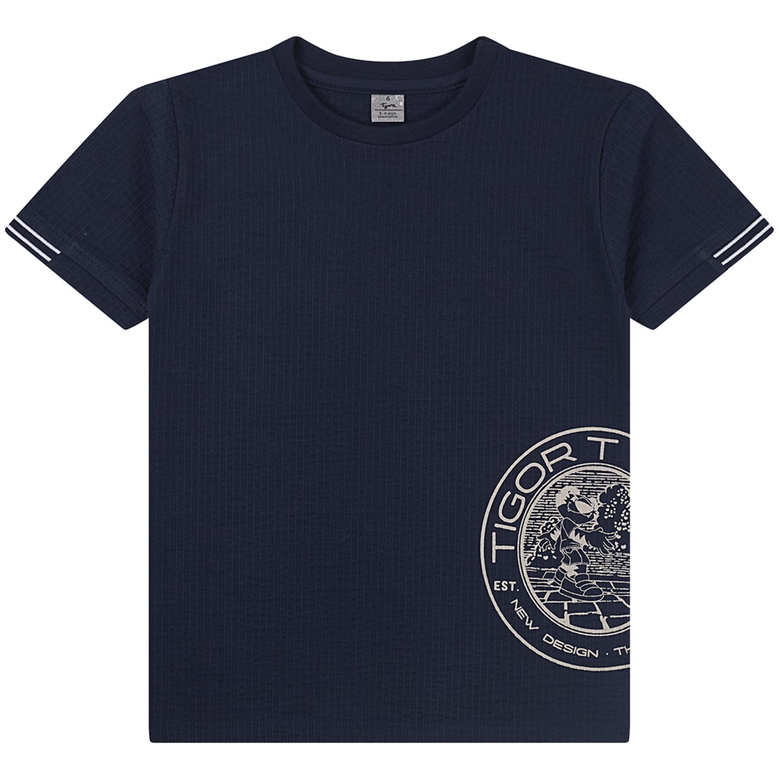 Infantil - Camiseta Manga Curta Masculina Tigor T. Tigre