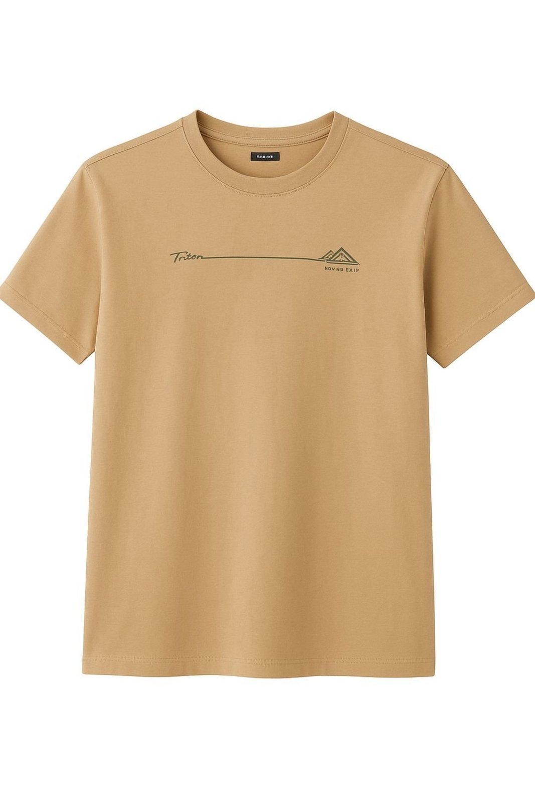 Camiseta Malha 1 Masculino Triton Bege Incense