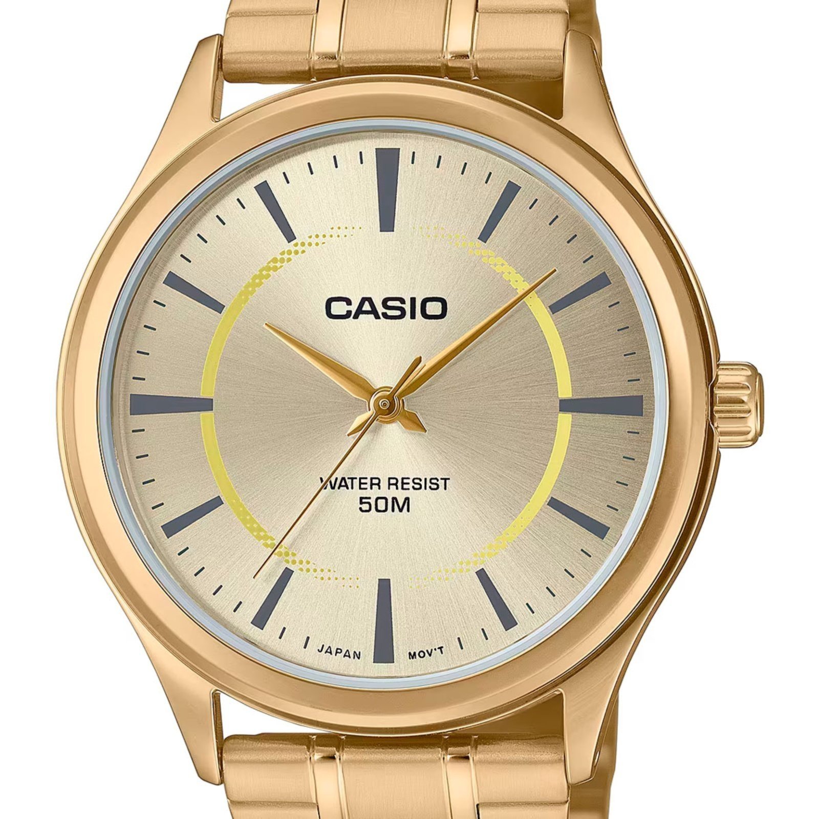 Vista 3 Relógio analógico Casio Aço LTC-100G-9EVDF-SC | Dourado Casio amarelo