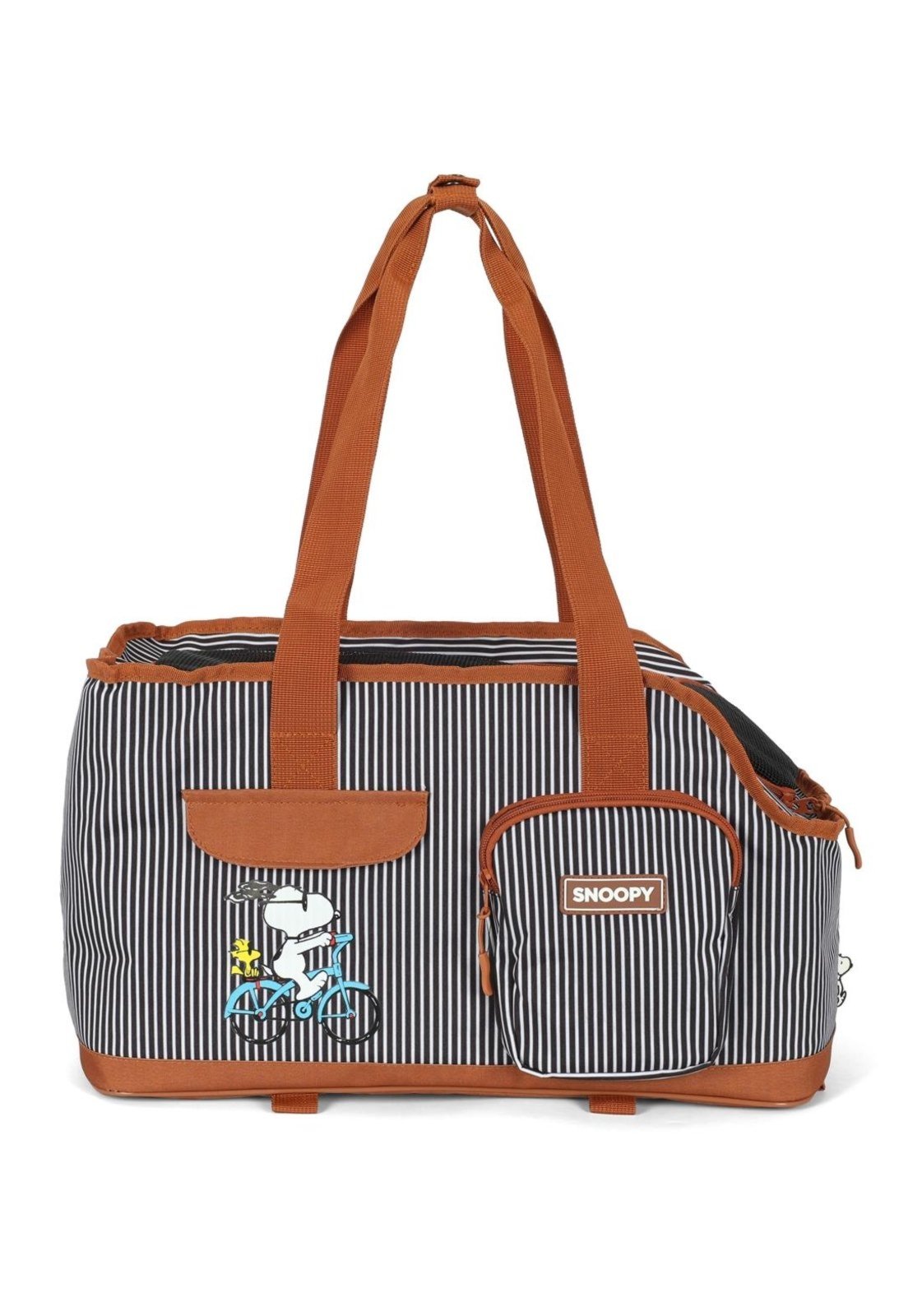 Vista 2 Infantil - Bolsa Transporte Pet Snoopy Up4you Pequena para Viagem Luxcel marrom Luxcel marrom
