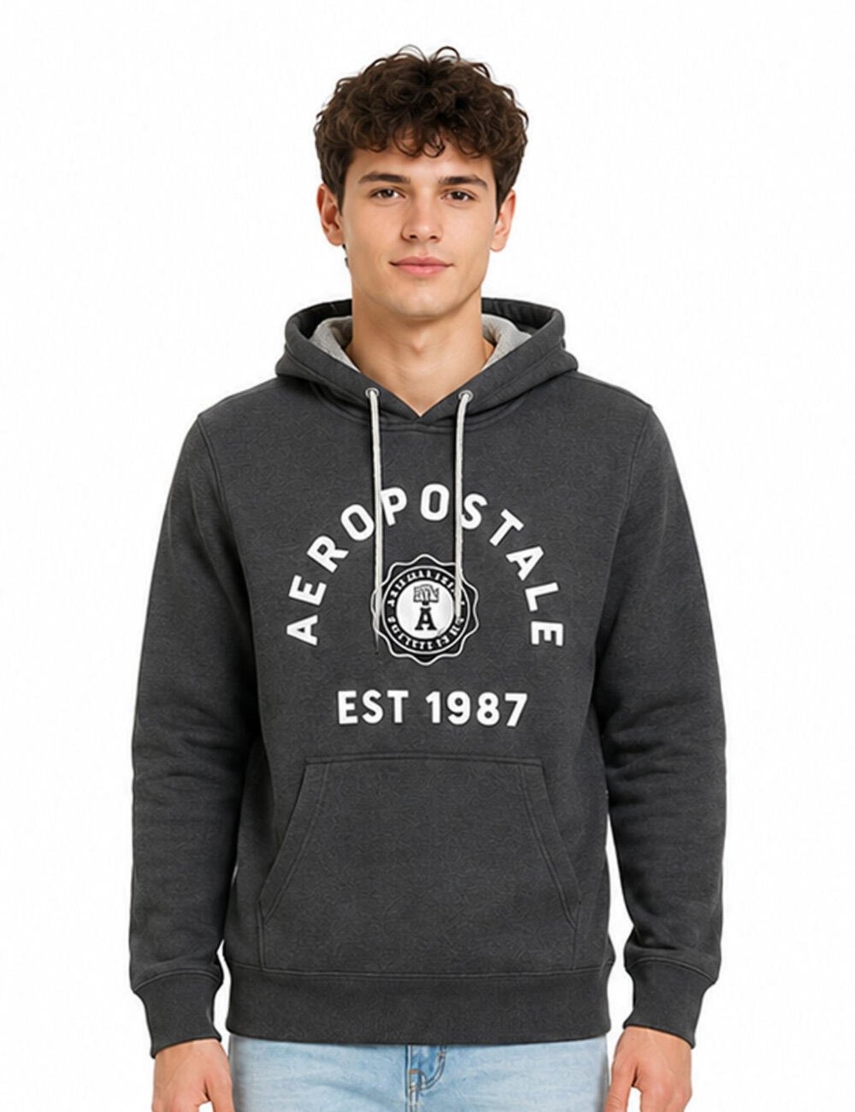 Moletom Fechado Masculino Aéropostale 8746044 Cinza