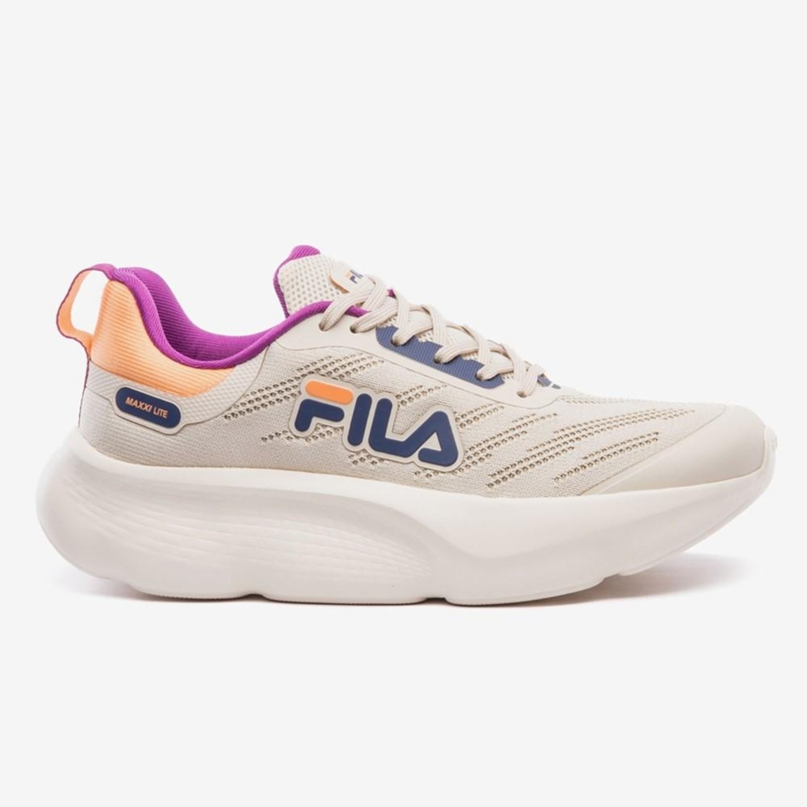 Tênis Feminino Fila Maxxi Lite Running 1327627 Bege/Roxo 34