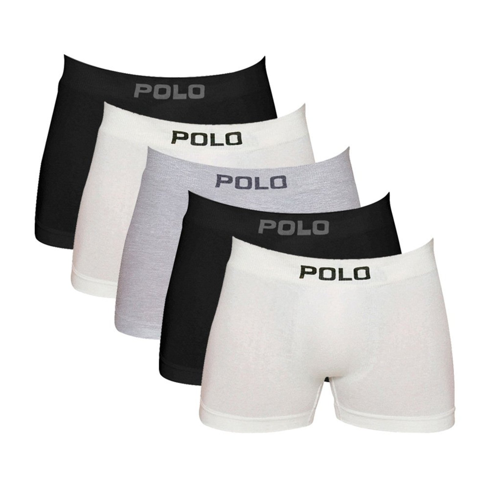 Kit 5 Cuecas Boxer Polo Star Algodão Sortida