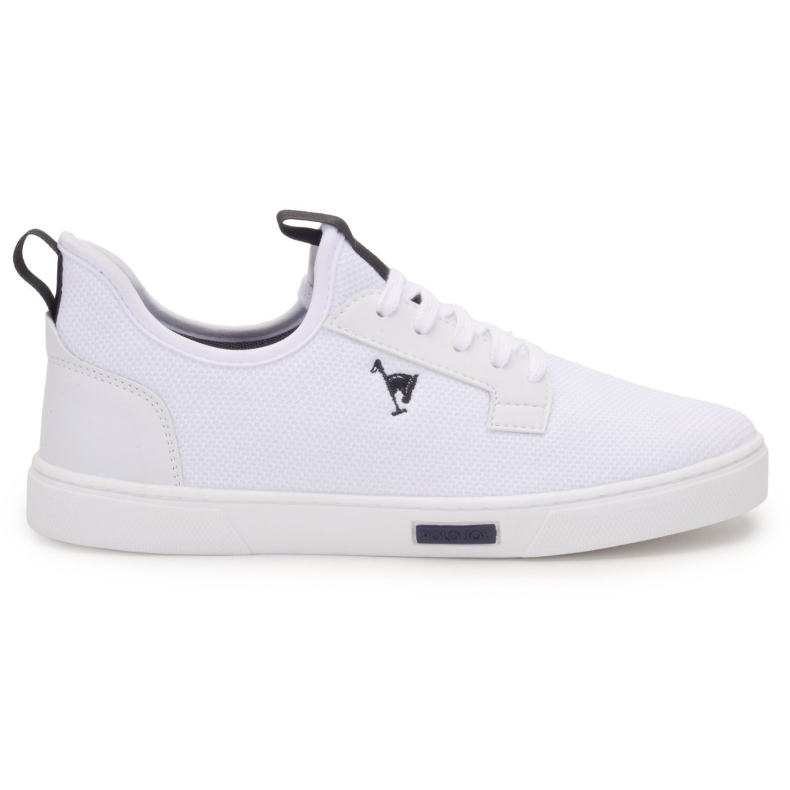 Tenis Masculino Polo Joy Sapatenis Casual Confortavel Branco