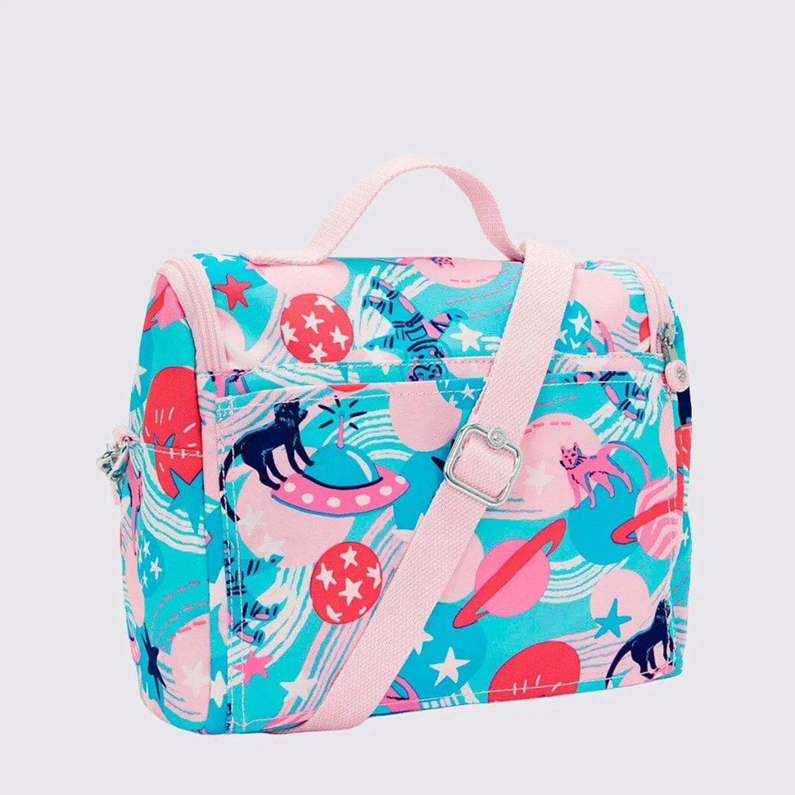 Vista 3 Infantil - Lancheira Kipling New Kichirou Cat In Space azul marinho Kipling azul marinho