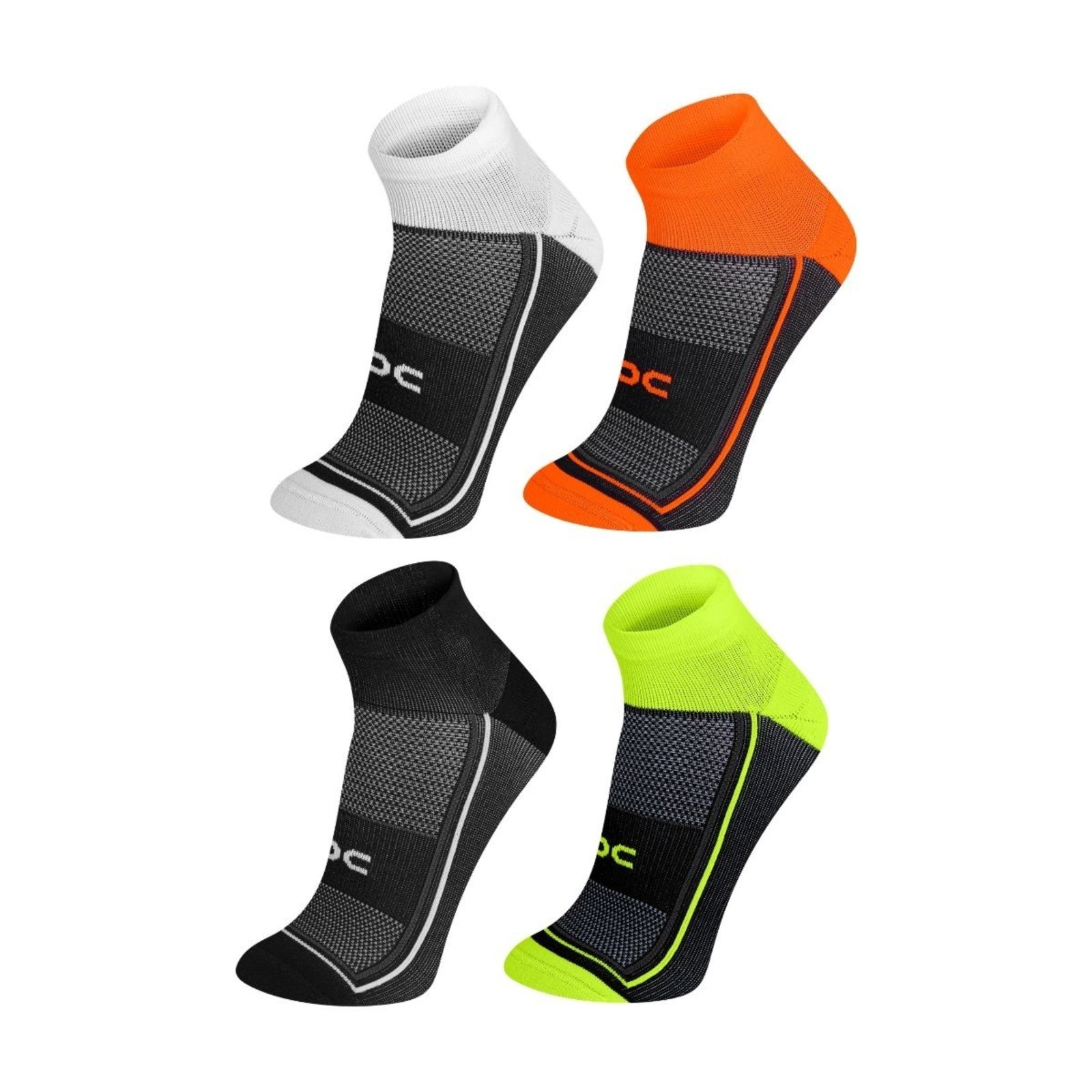 Infantil - Kit 4 Meia esportiva performance tecnologia anatômica mais confortável , ideal para praticar esportes com conforto e alta performance