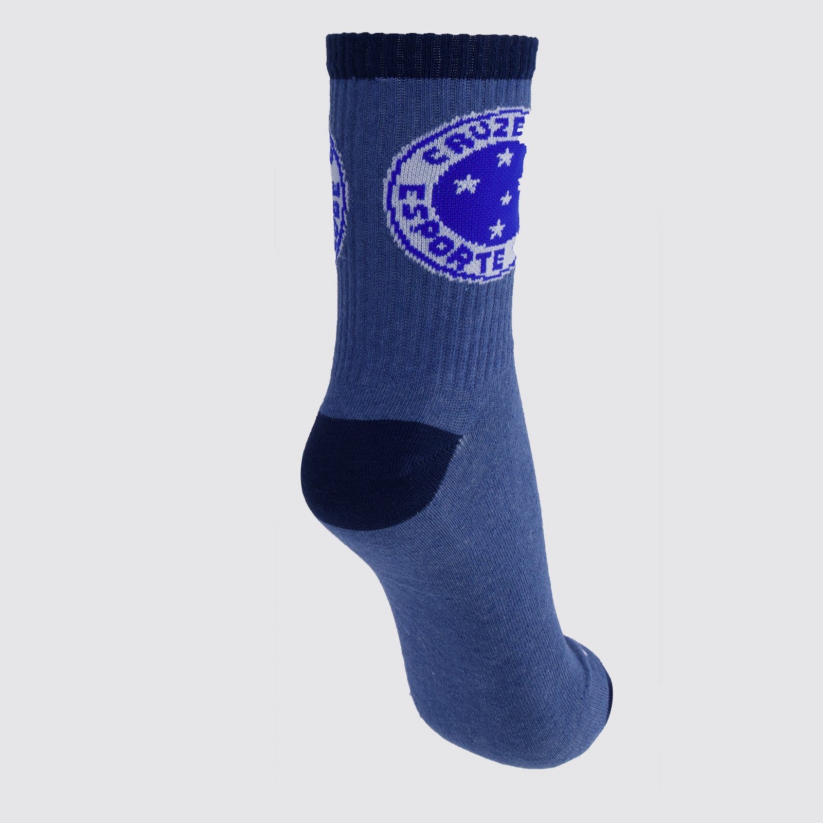 Vista 3 Meia Cruzeiro Esporte e Marinho Rikam azul Rikam azul