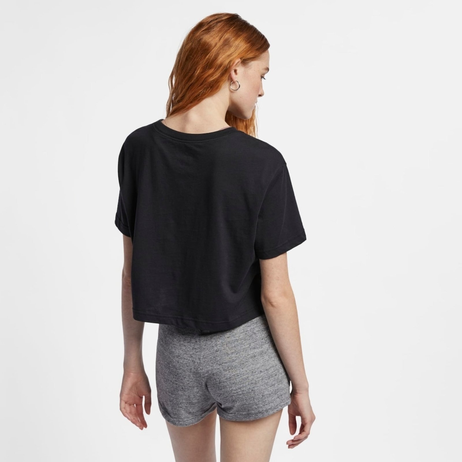 Vista 3 Camiseta Cropped Nike Sportswear Essential Feminina preto Nike preto