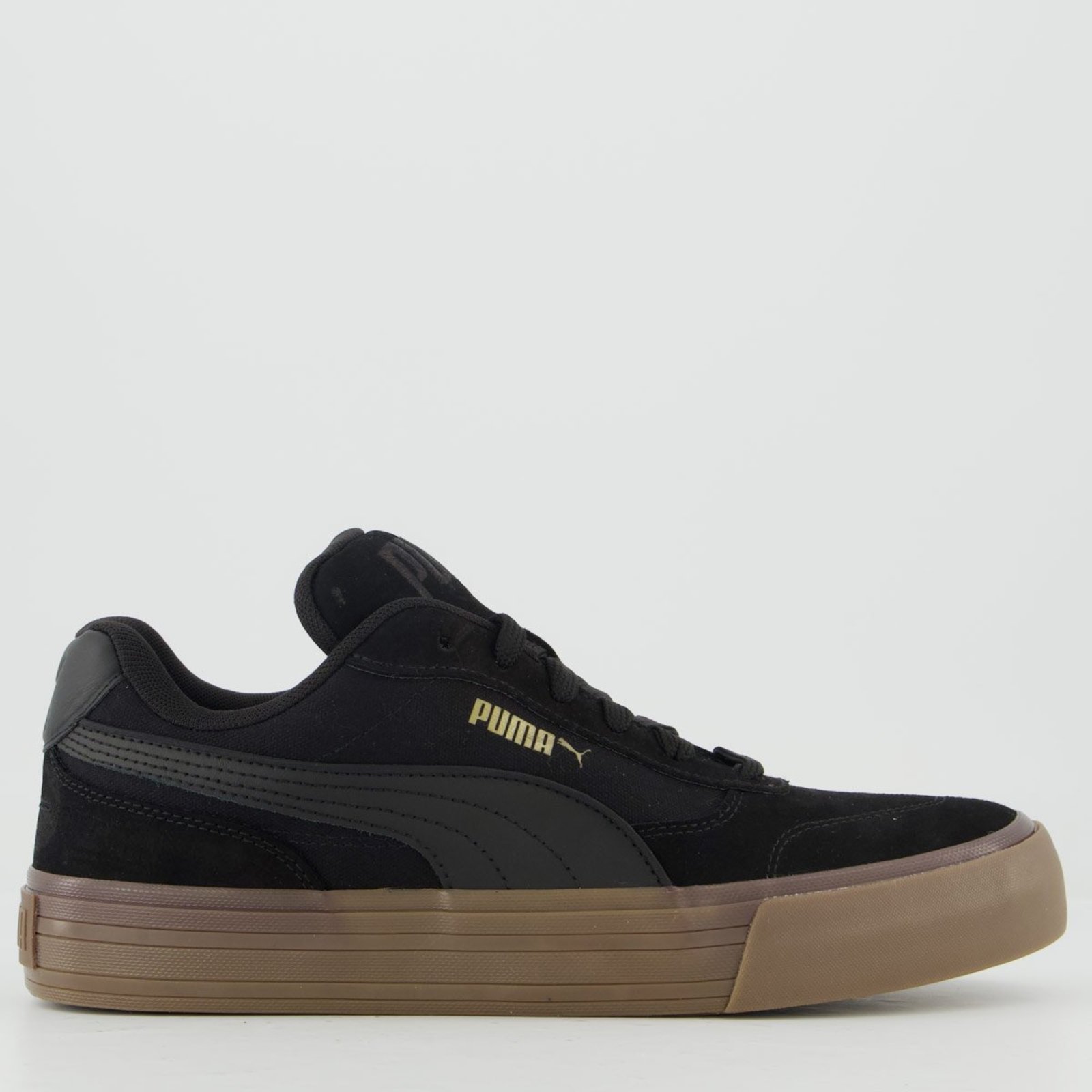 Tênis Puma Cc Park Vulc Preto e Marrom