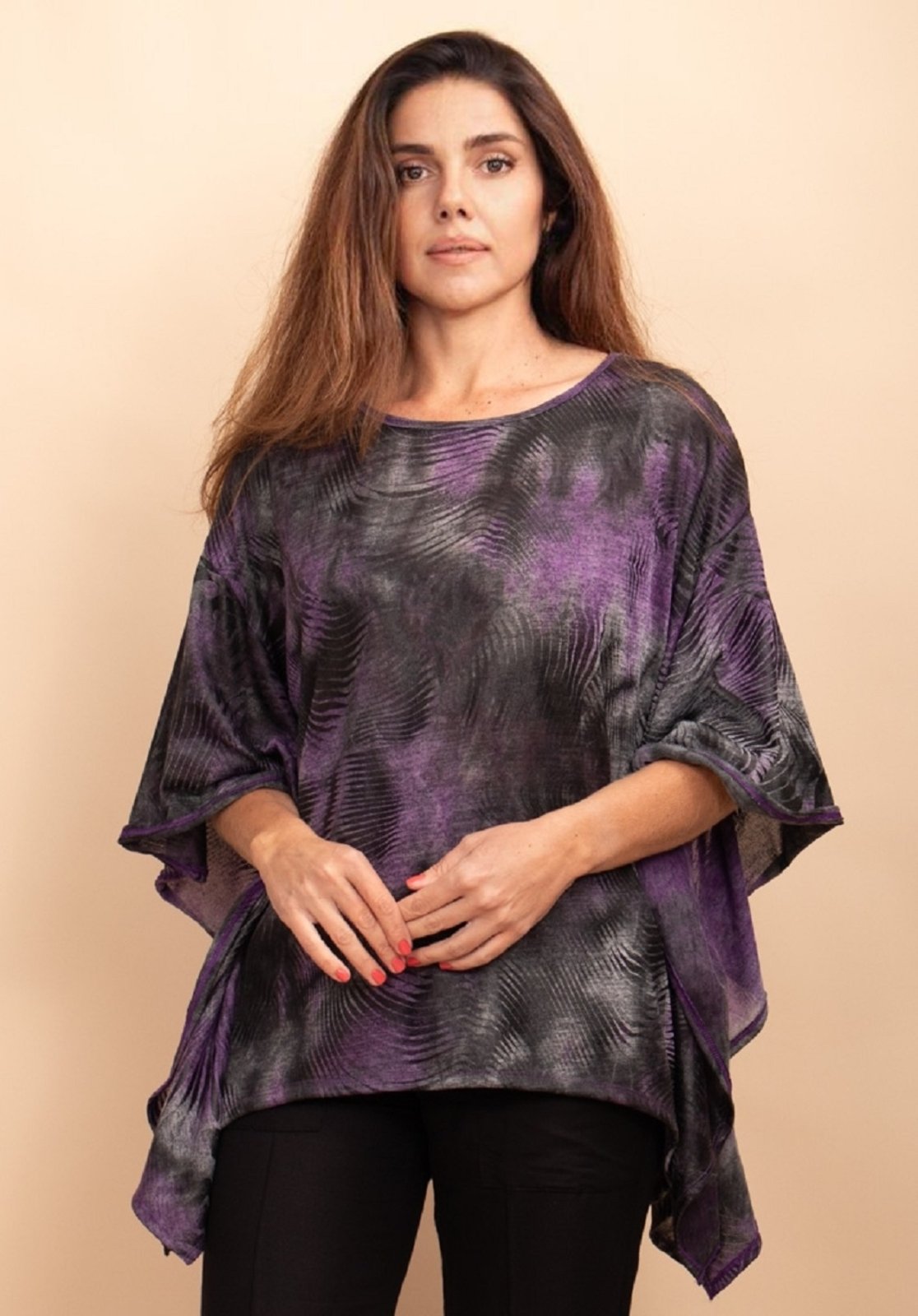 Blusa Poncho Baguari Amplo Constelação