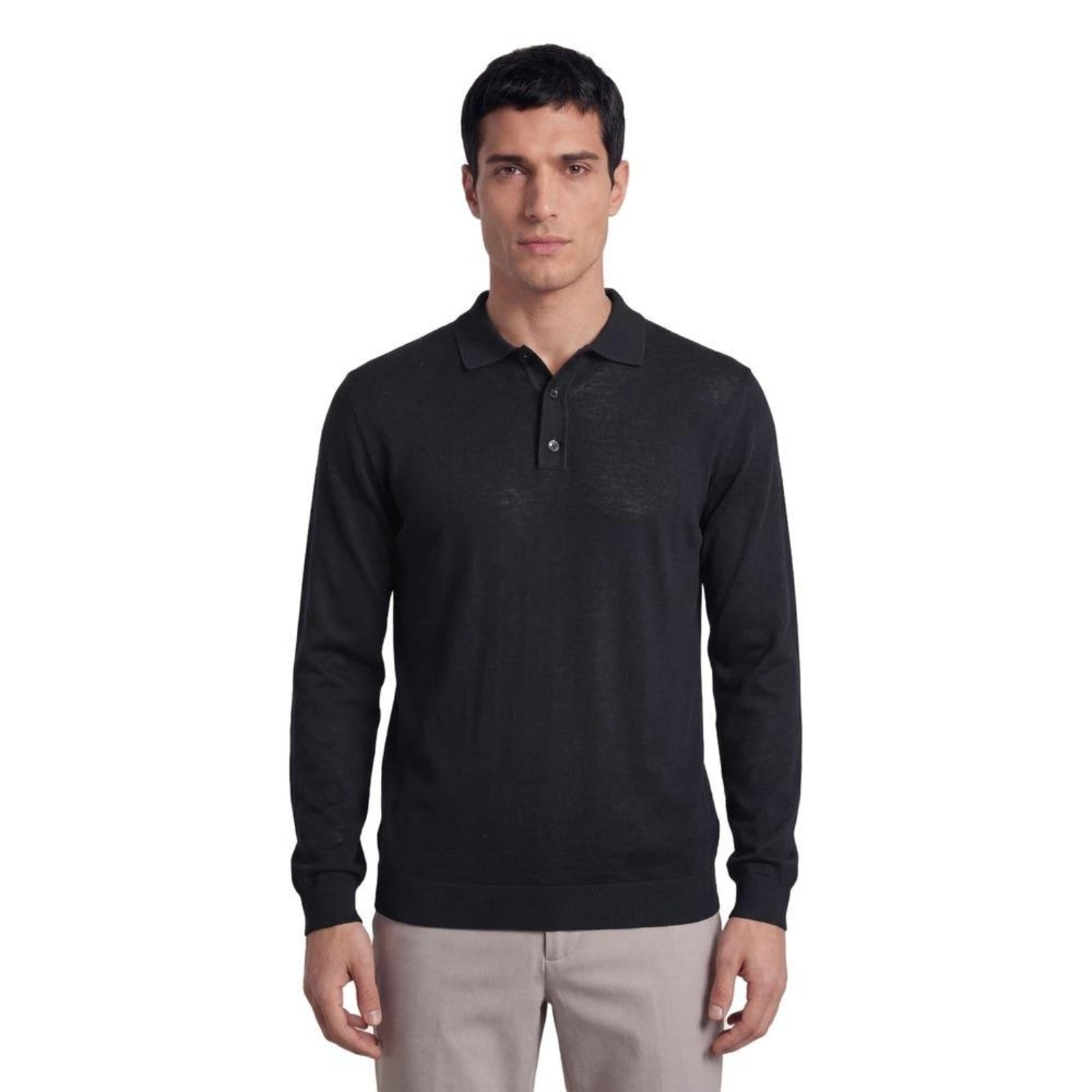 Polo Tricot Manga Longa Merino Reserva