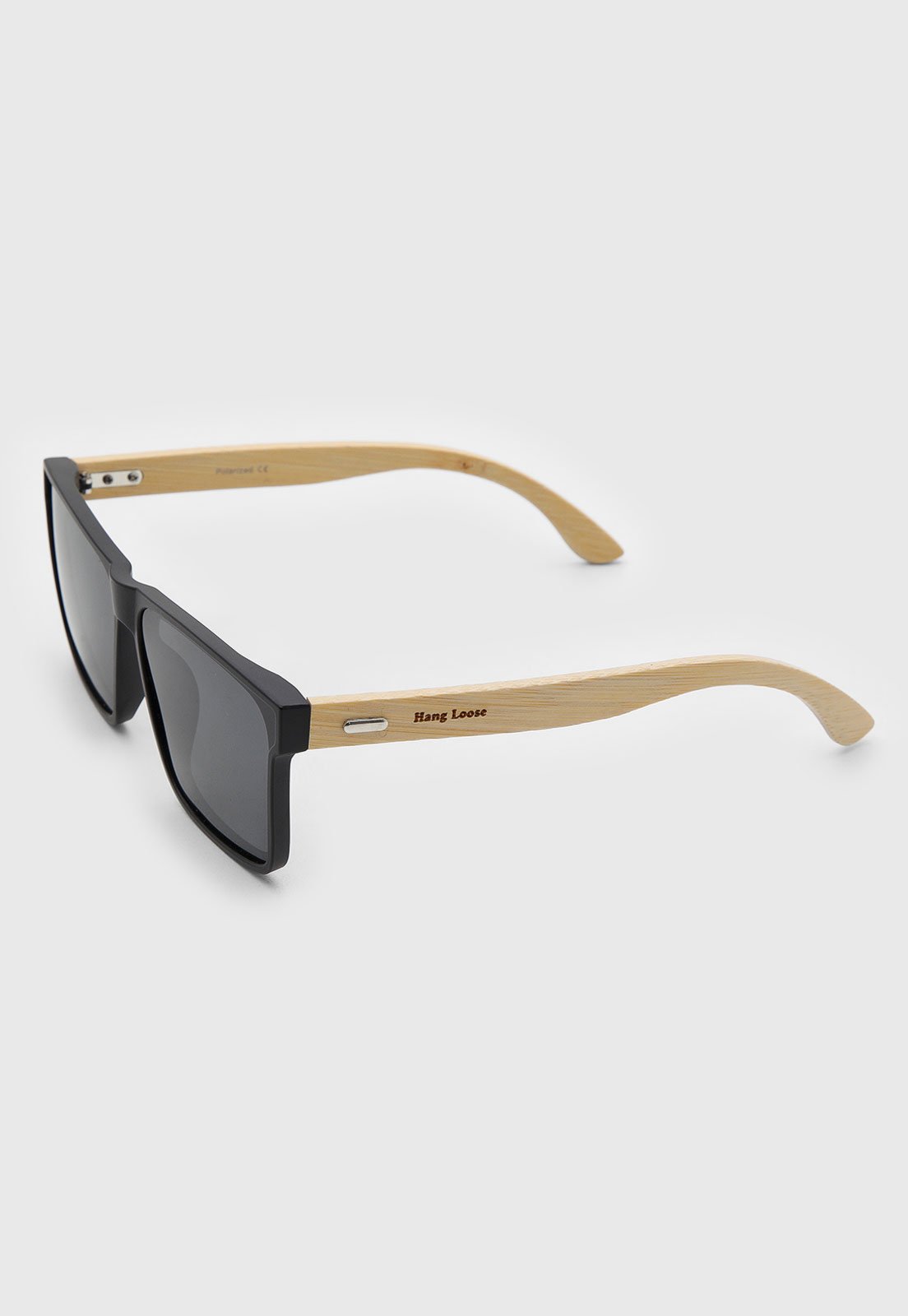 Óculos de Sol Unissex Hang Loose Acetato Preto