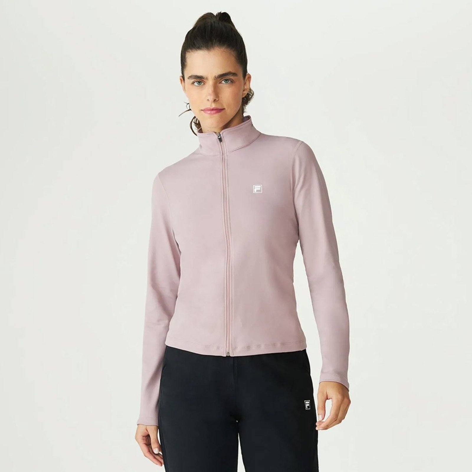 Jaqueta Fila Malha Life Feminina Rosa