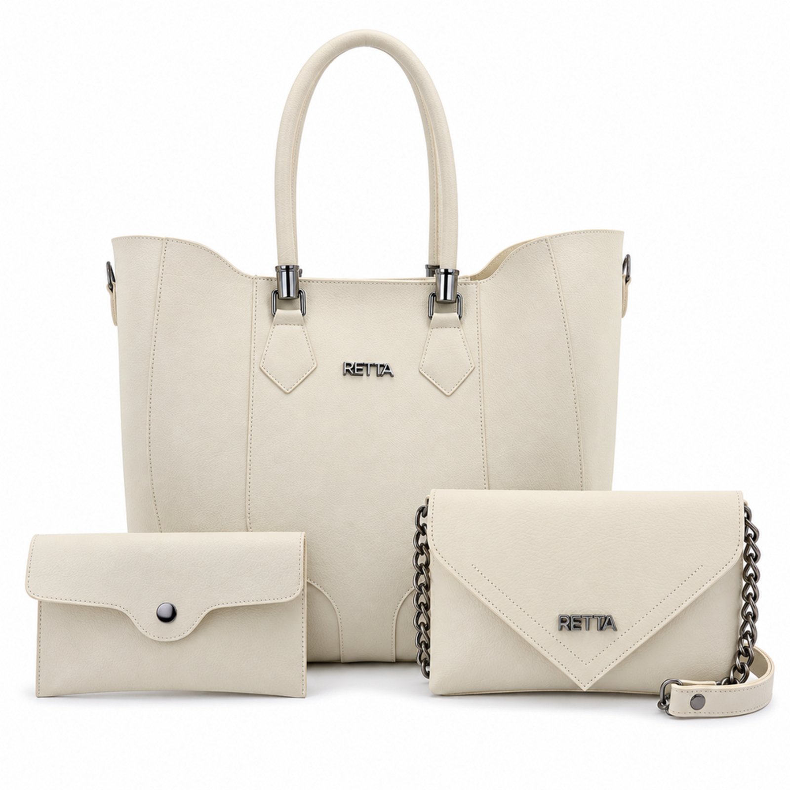 Kit 2 Bolsas Femininas Nanda + Amália Grande e Pequena