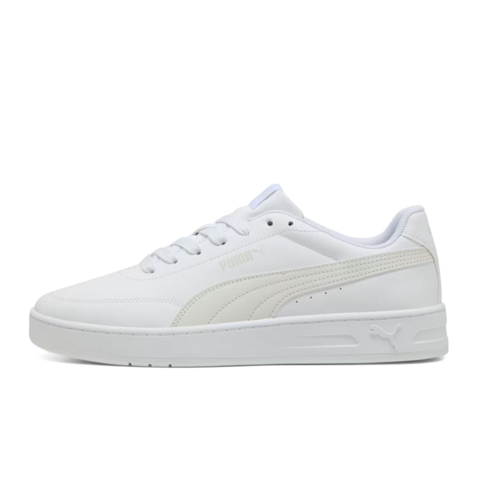 Vista 3 Tênis Puma Court Classic Clean BDP White/Vapor Grey P40444007.38 branco white Puma branco white