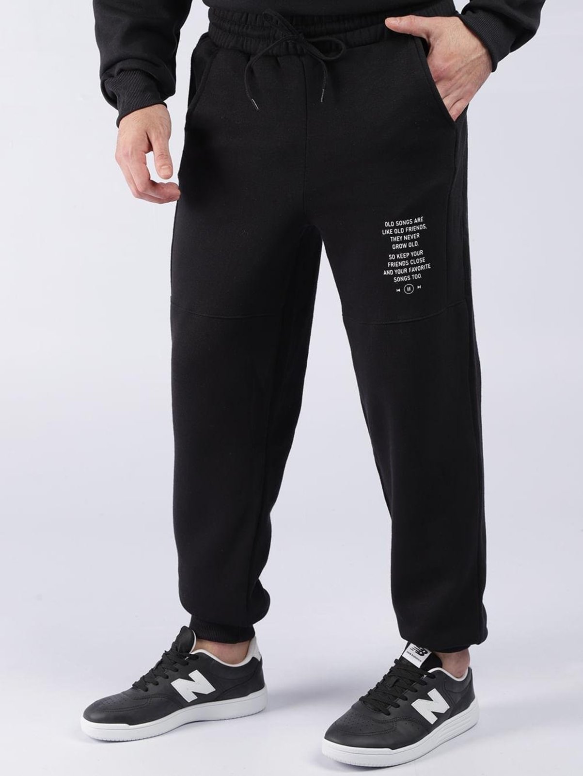 Calça Moletom Jogger Masculina PRETO