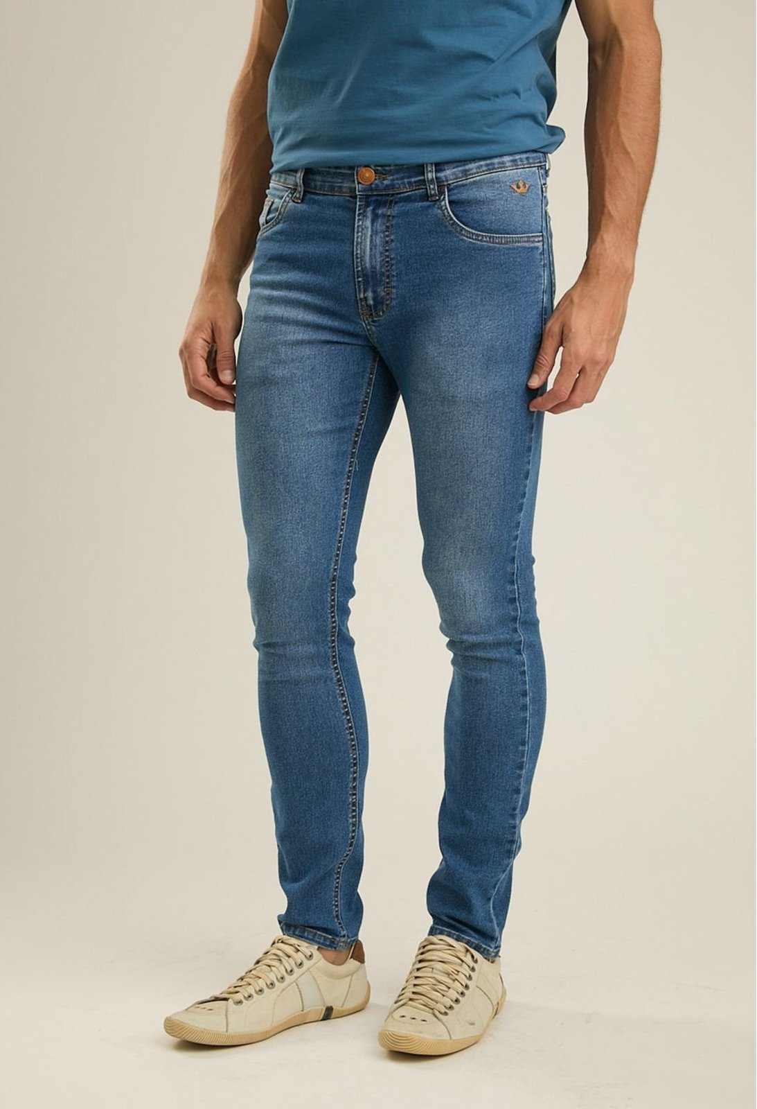Calça Fit Jeans Médio Calca Docthos Skinny Jeans Medio 164 Jeans Medio 44