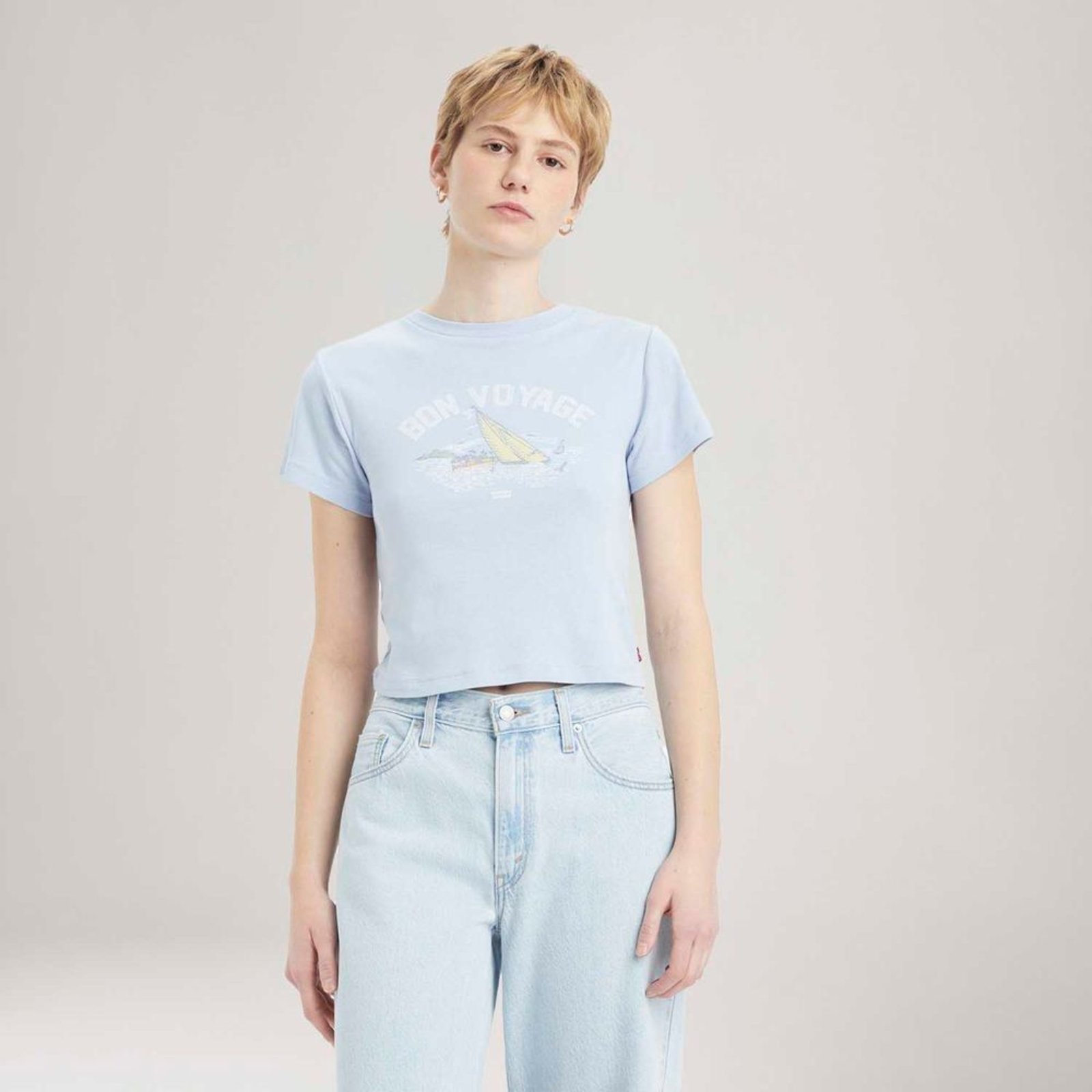 Camiseta Levi’s® GR Essential Sporty Azul Manga Curta