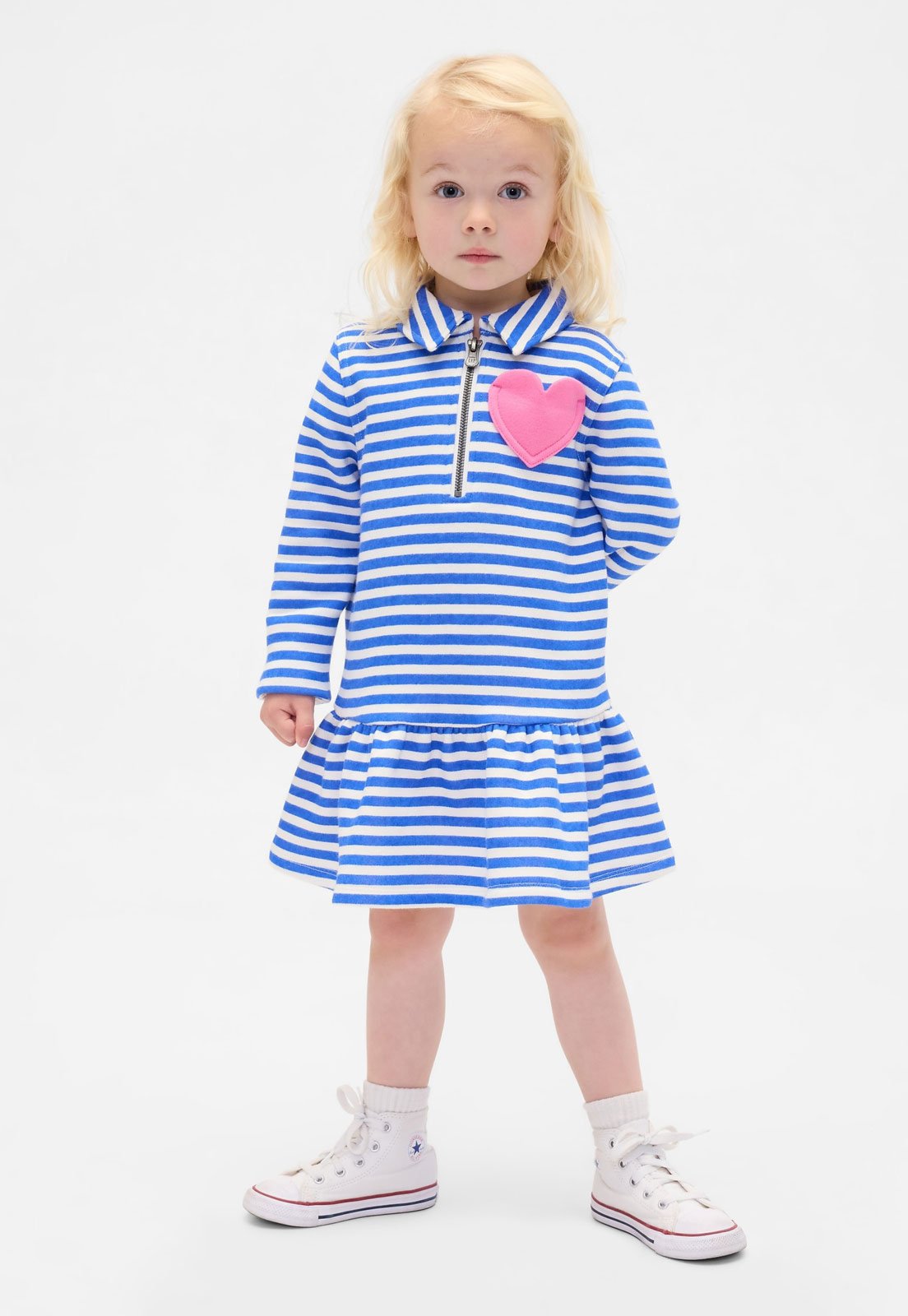 Vestido GAP Polo Listrado Azul