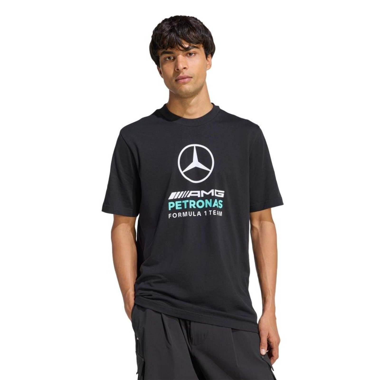 CAMISETA ESTAMPADA MERCEDES - AMG PETRONAS F1 TEAM DNA adidas Performance Preto