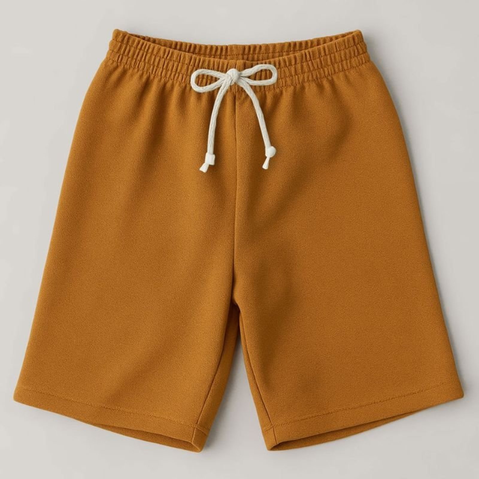 Infantil - Bermuda Moletinho Masculina Marrom com Cardaço - Look
