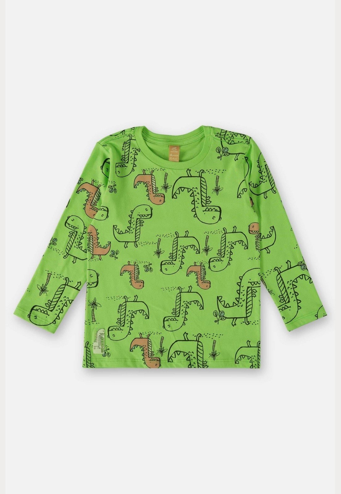 Infantil - Camiseta Manga Longa para Meninos Up Baby Verde