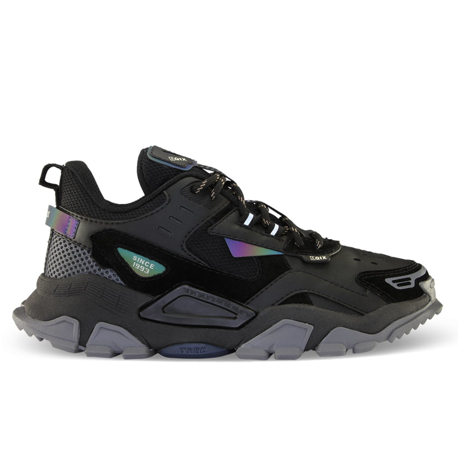 Tênis Qix Trek Sneaker Reflect – Preto Grafite – Exclusivo