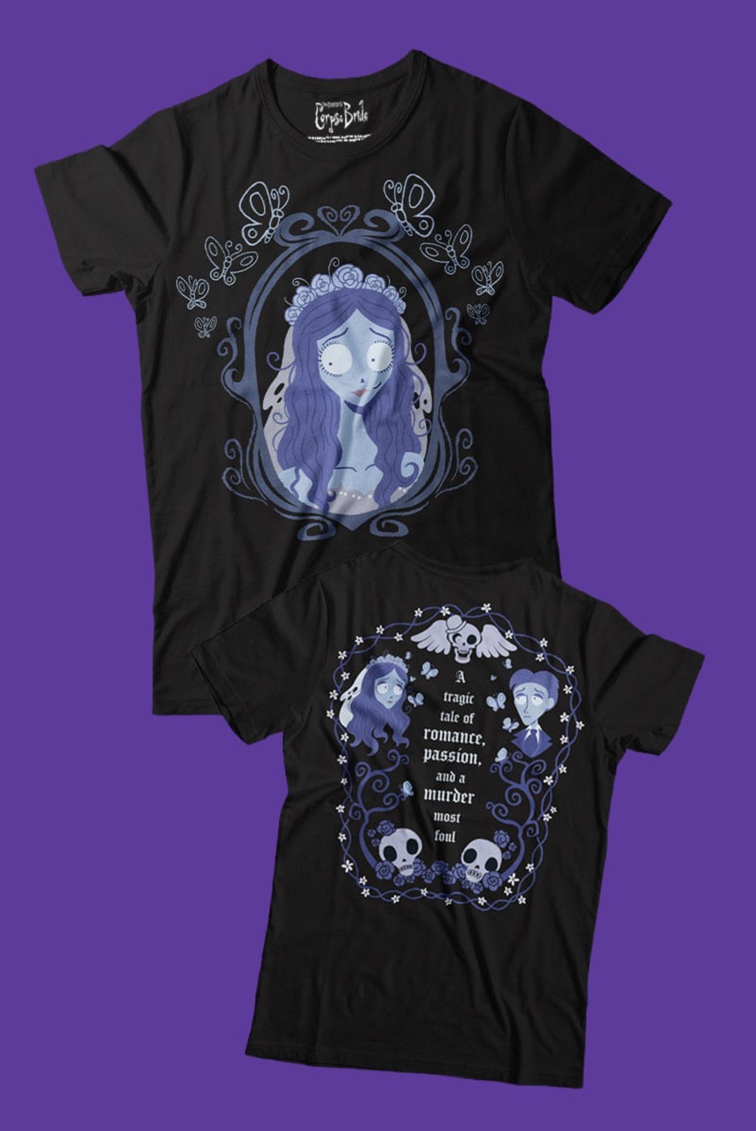 Camiseta A Noiva Cadáver Retrato