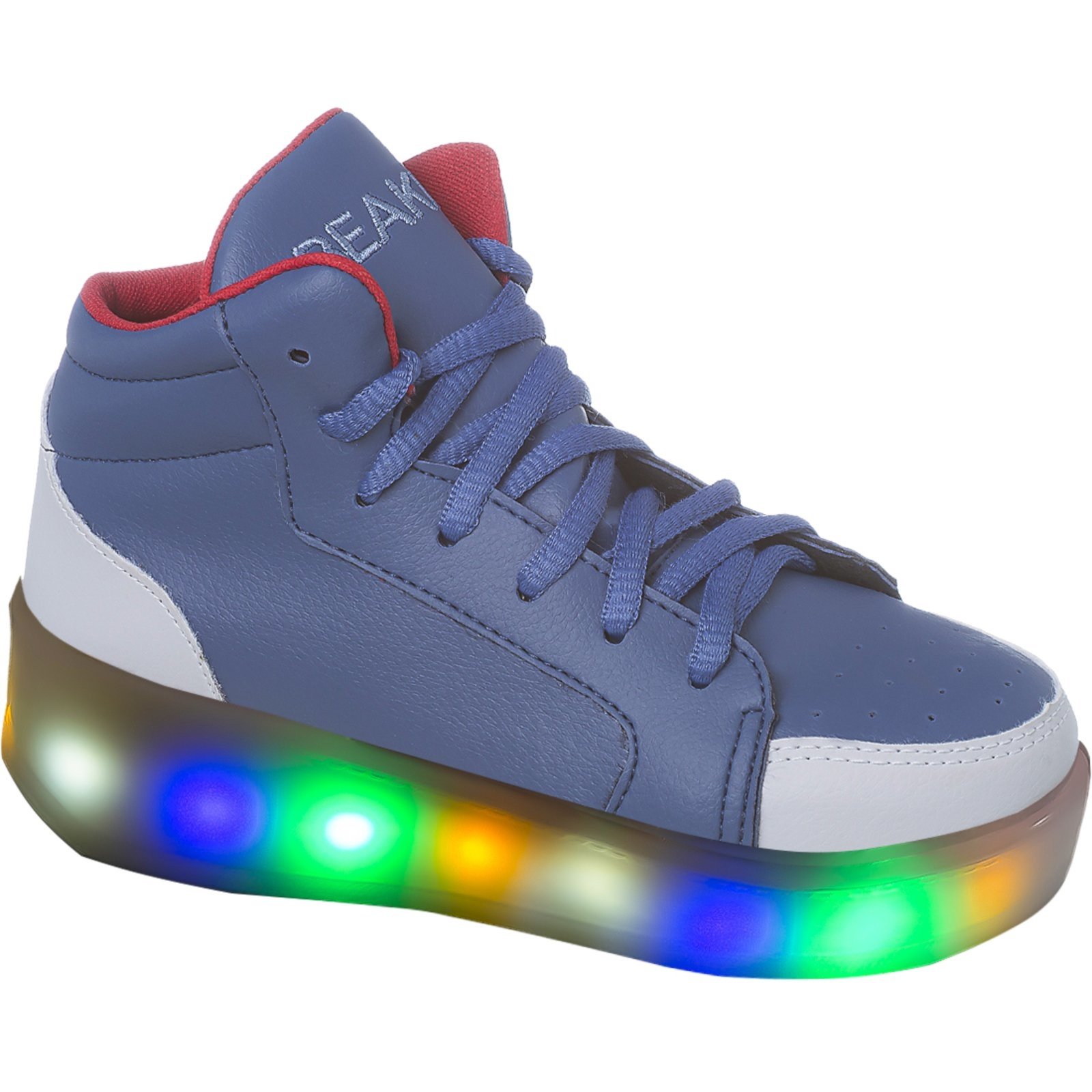 Infantil – Tênis Beakid Menino Com Rodinha e Luz Led Que Pisca Azul