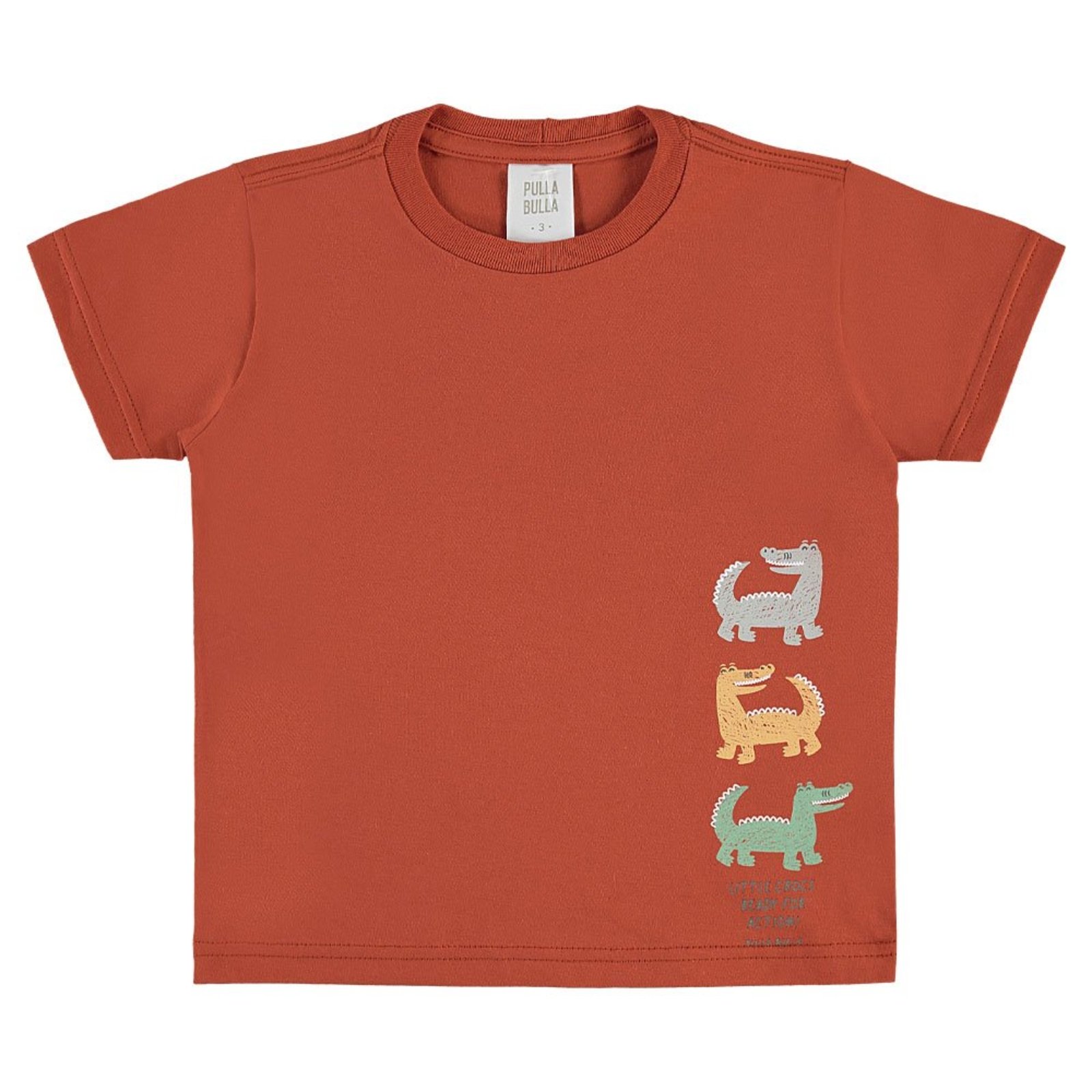 Infantil - Camiseta Vermelho Primeiros Passos Pulla Bulla Menino - 53754-1137