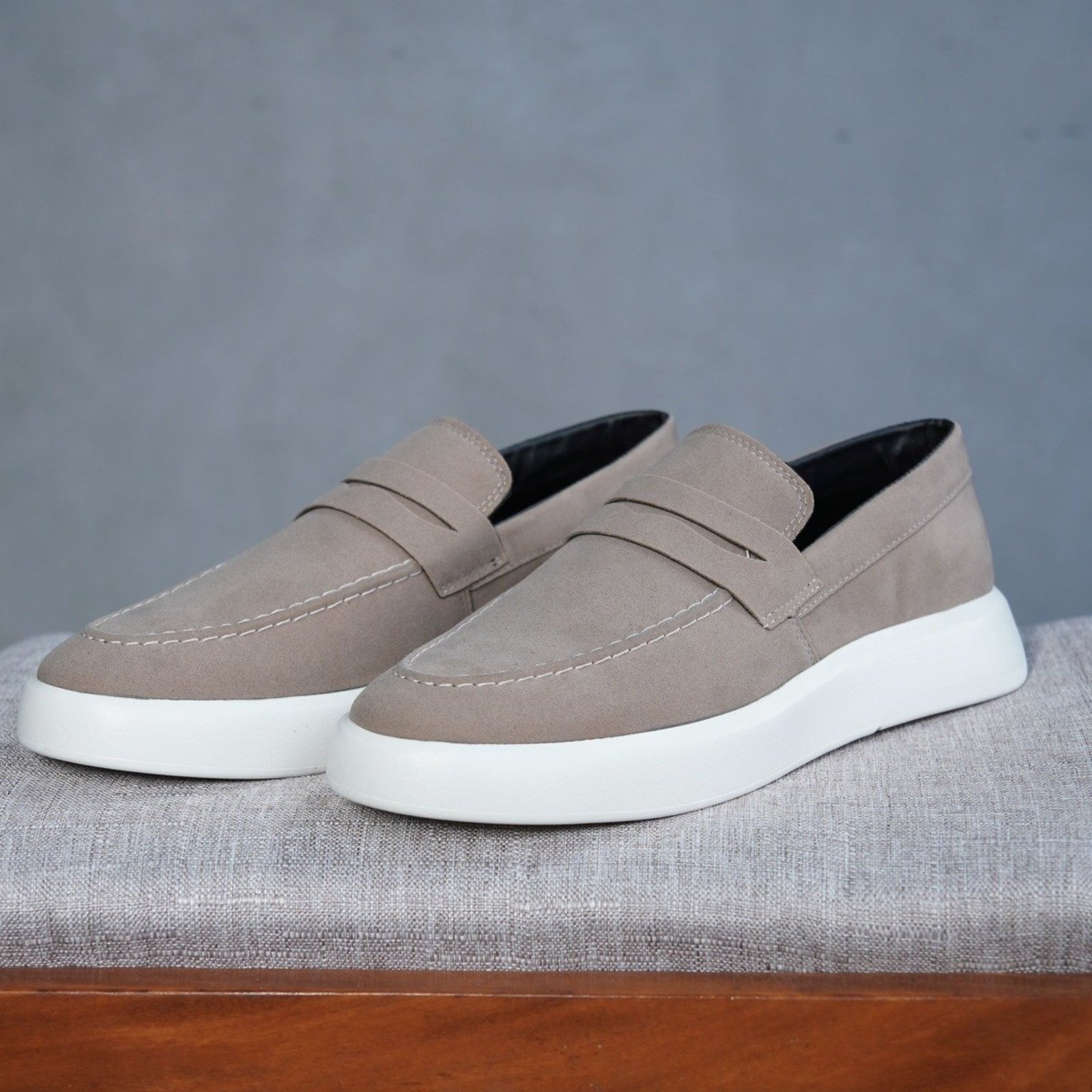 Mocassim Masculino Camurça Apollo Conforto Premium Solado Leve Trabalho Eventos Social