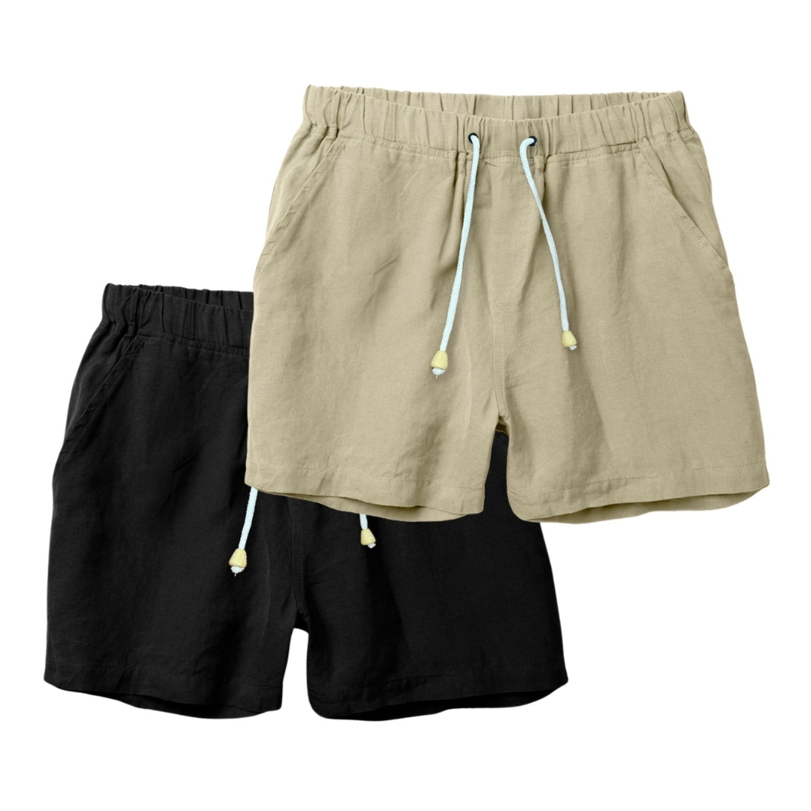 Kit 2 Shorts Linho Premium Bermuda Masculina Moda Praia Luxo