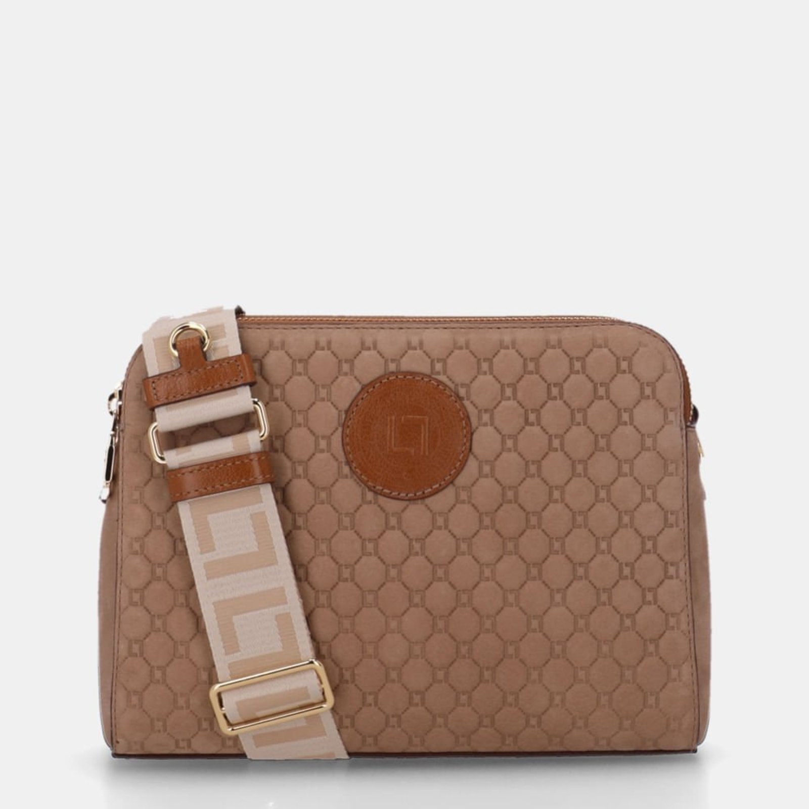 Bolsa Bella Tiracolo Média Bison Ginger - 2000926 Luz da Lua