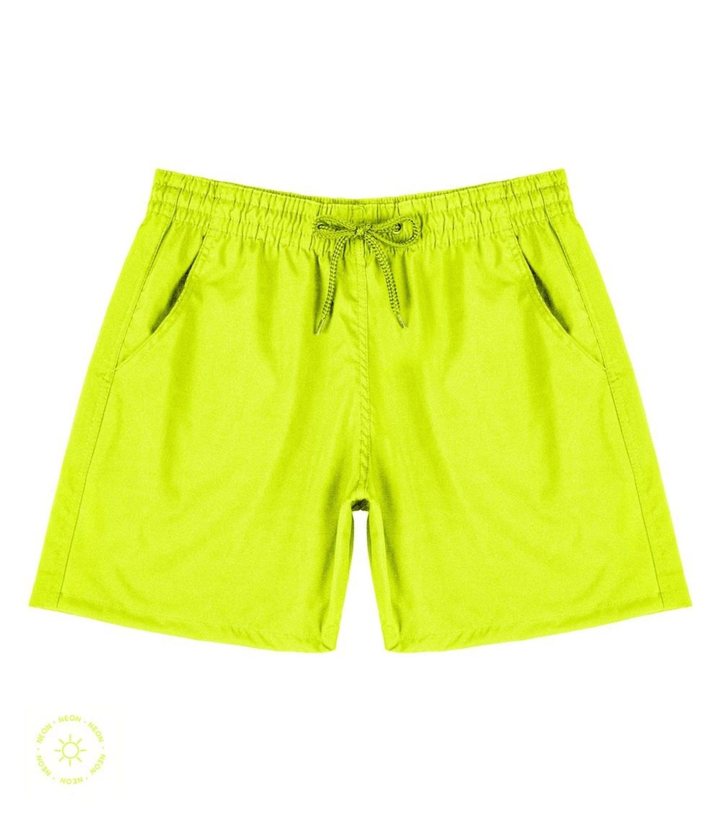 Bermuda Masculina Com Bolsos De Tactel Select Amarelo