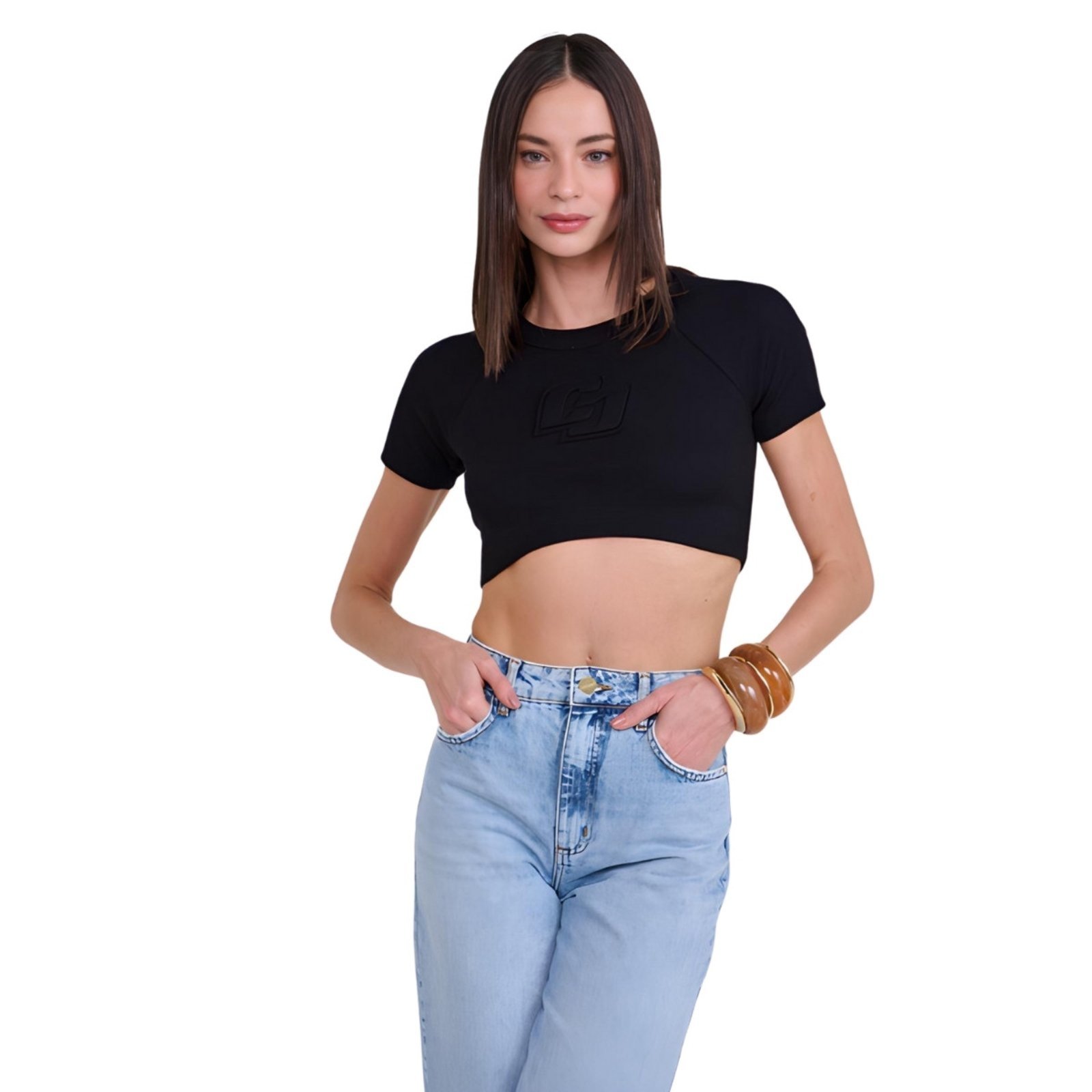 Blusa Feminina Cropped Canelada Colcci
