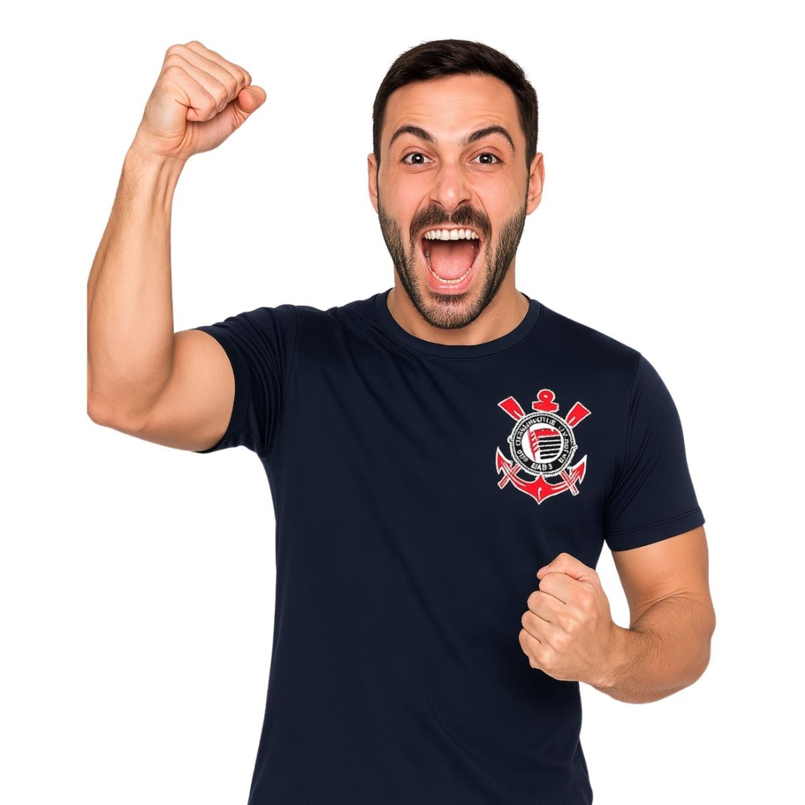 Camisa Corinthians Fitness Preta Preto