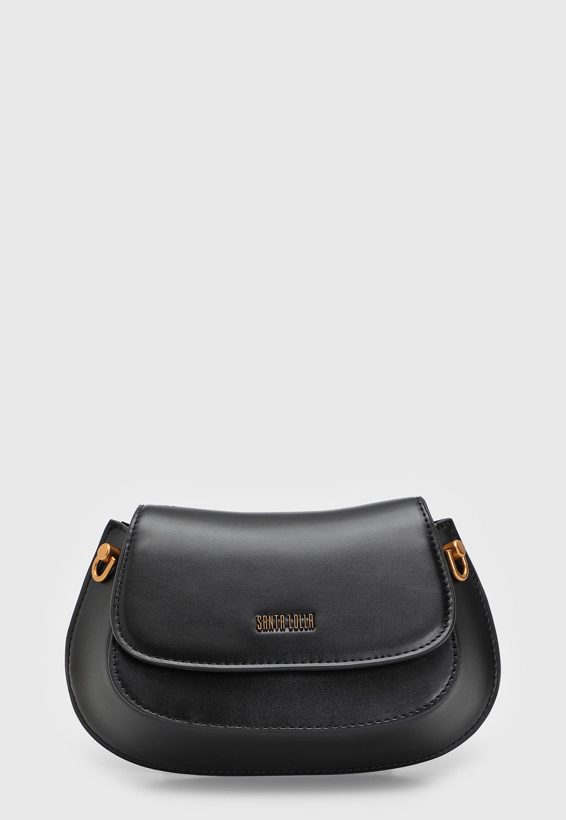 Bolsa Tiracolo Santa Lolla Alça Dupla Preta