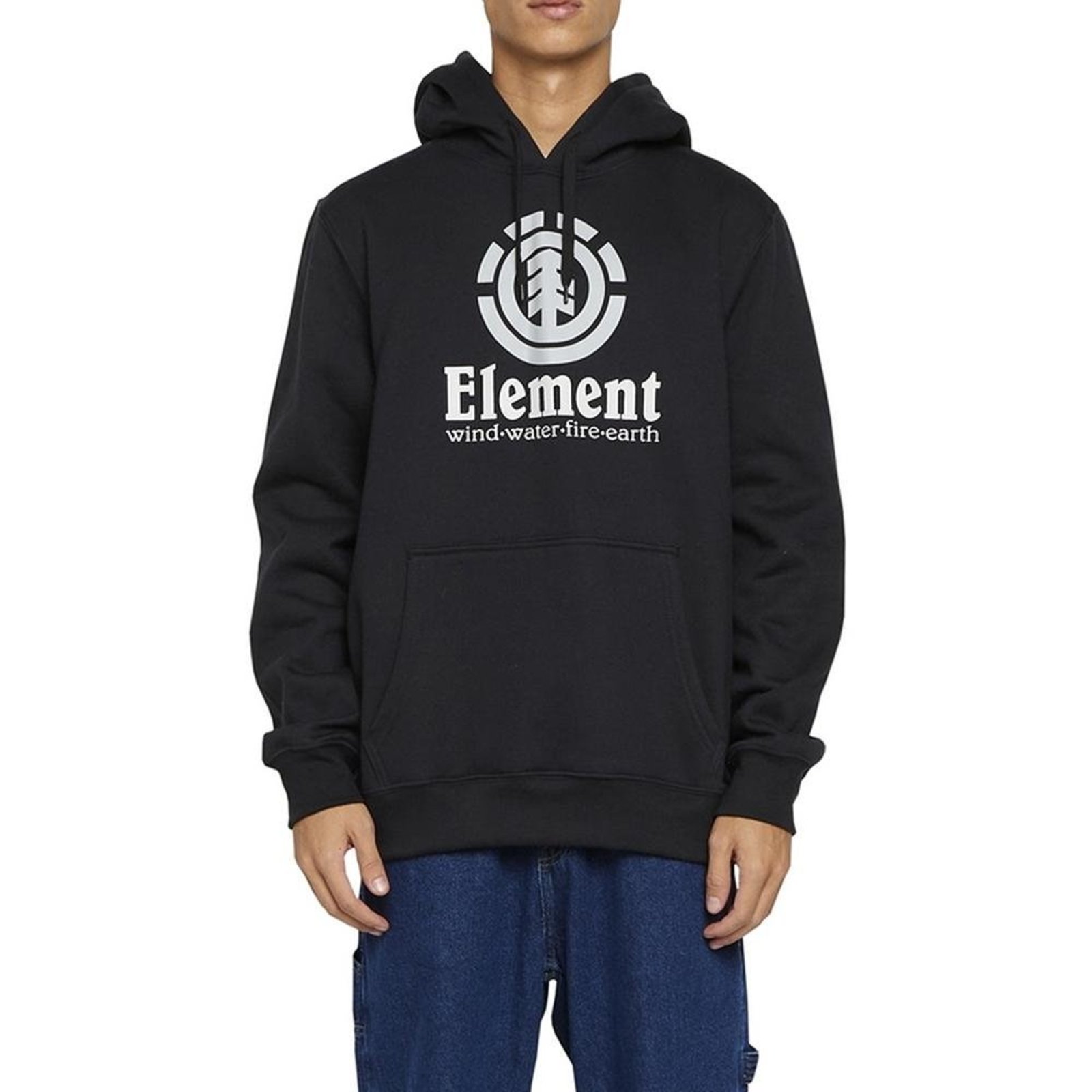Moletom Element Canguru Vertical 280G Plus Size Preto