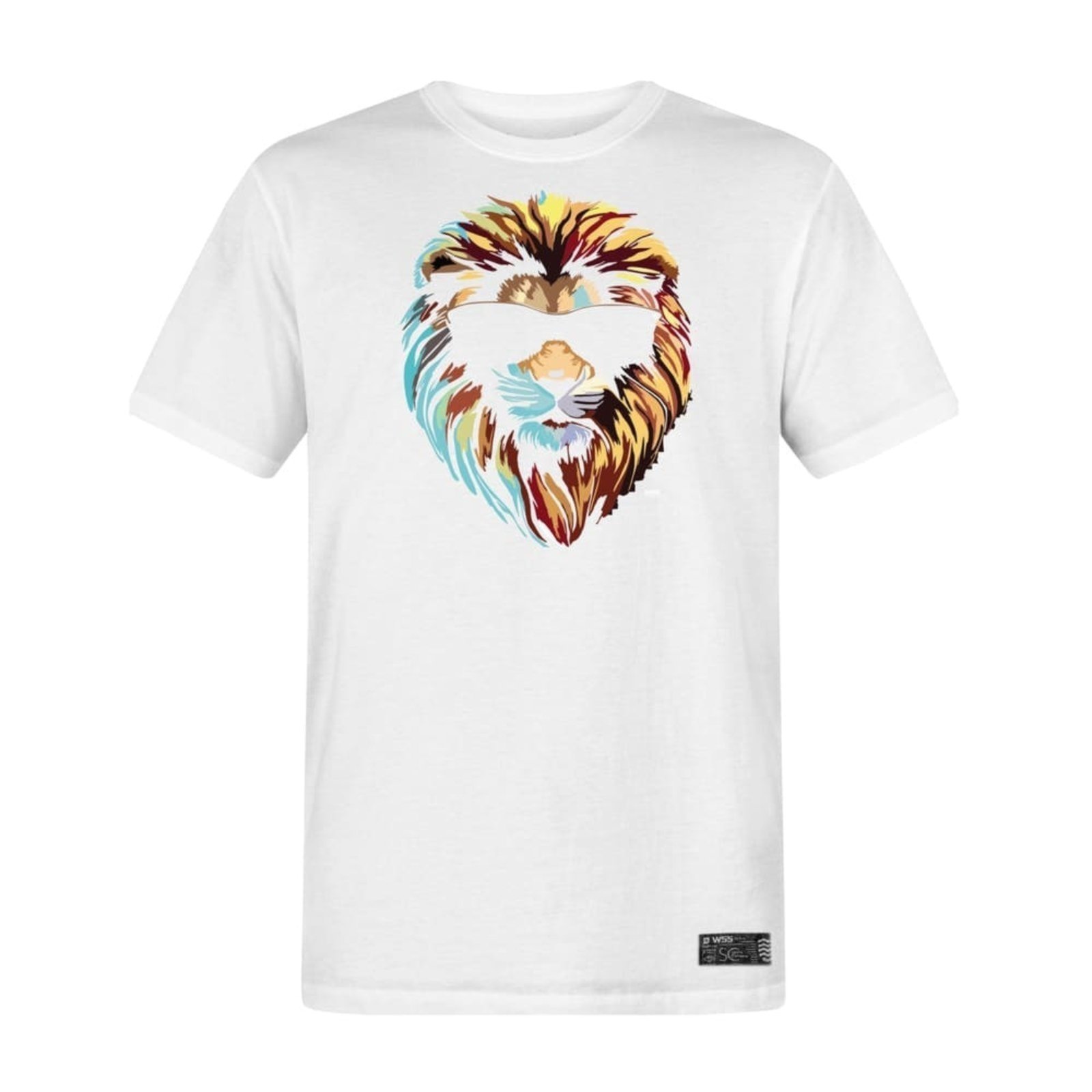 Camiseta Masculina Branca Algodão Prime Lion’s Eye Big Pop Prime WSS Branco