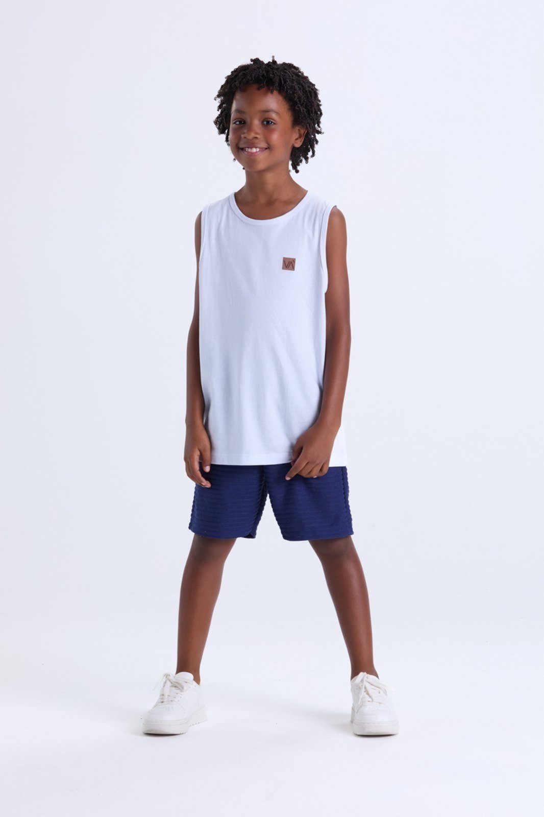 Infantil – Conjunto Masculino Regata Fresquinha Aplique