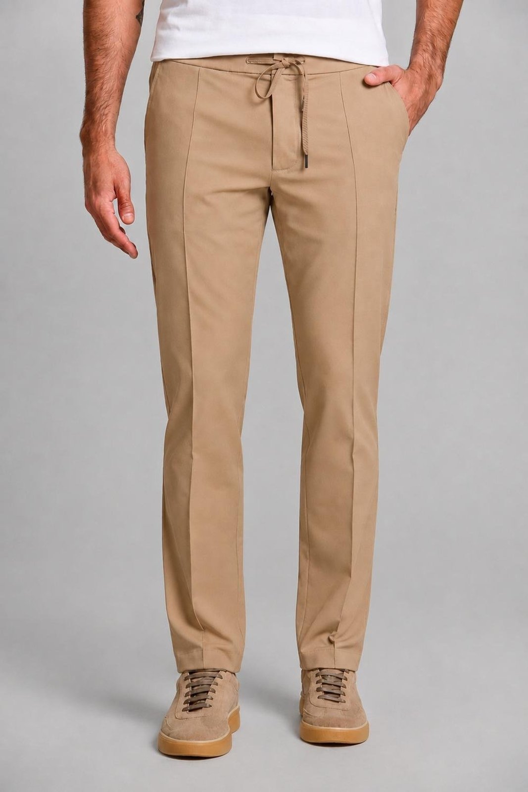 Calça Alfaiataria Hitech Slim Fit, 014900 Marrom