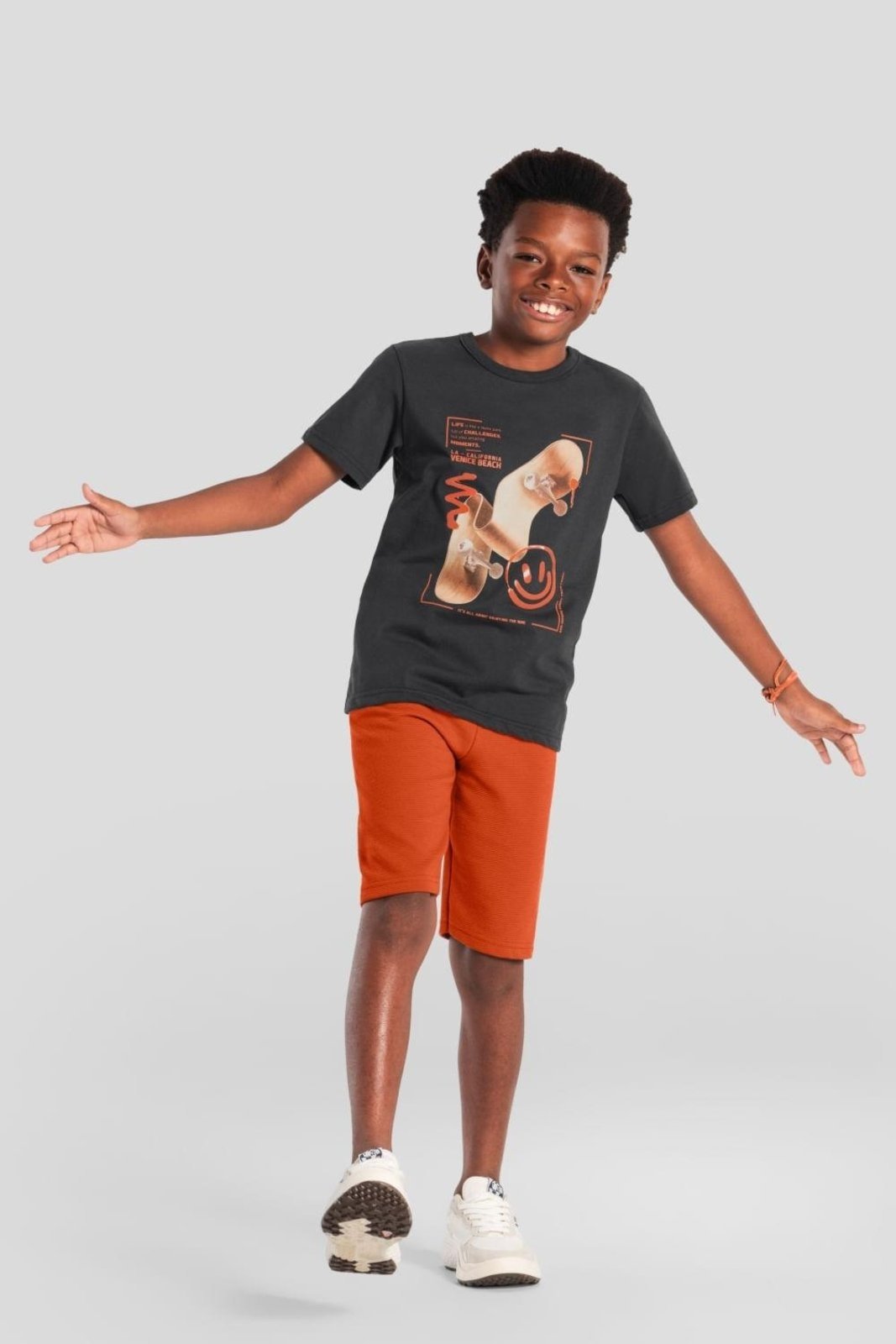 Infantil - Conjunto menino de skate em gel Brandili