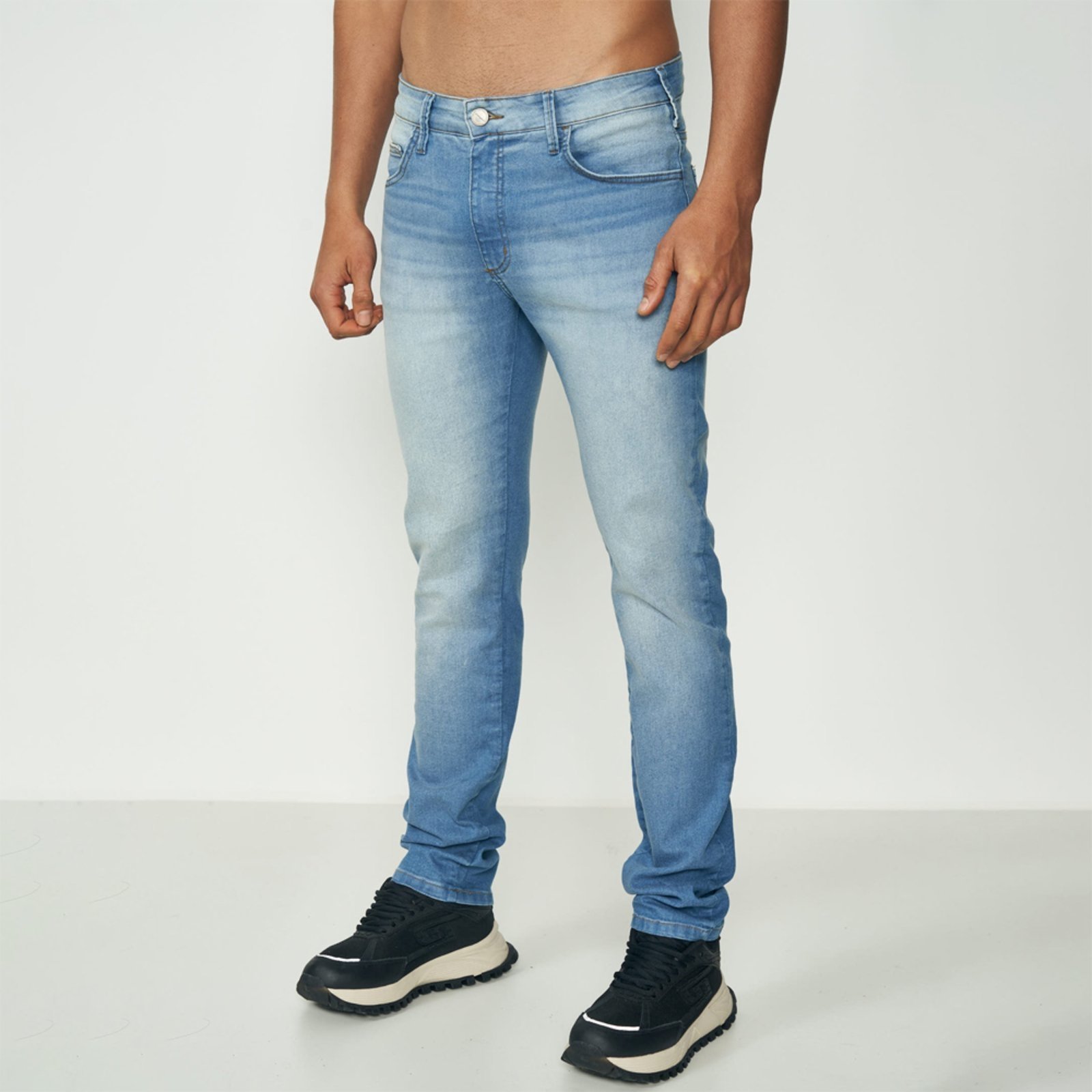 Calça Jeans Colcci Felipe Skinny Foggy Ou25 Azul Masculino