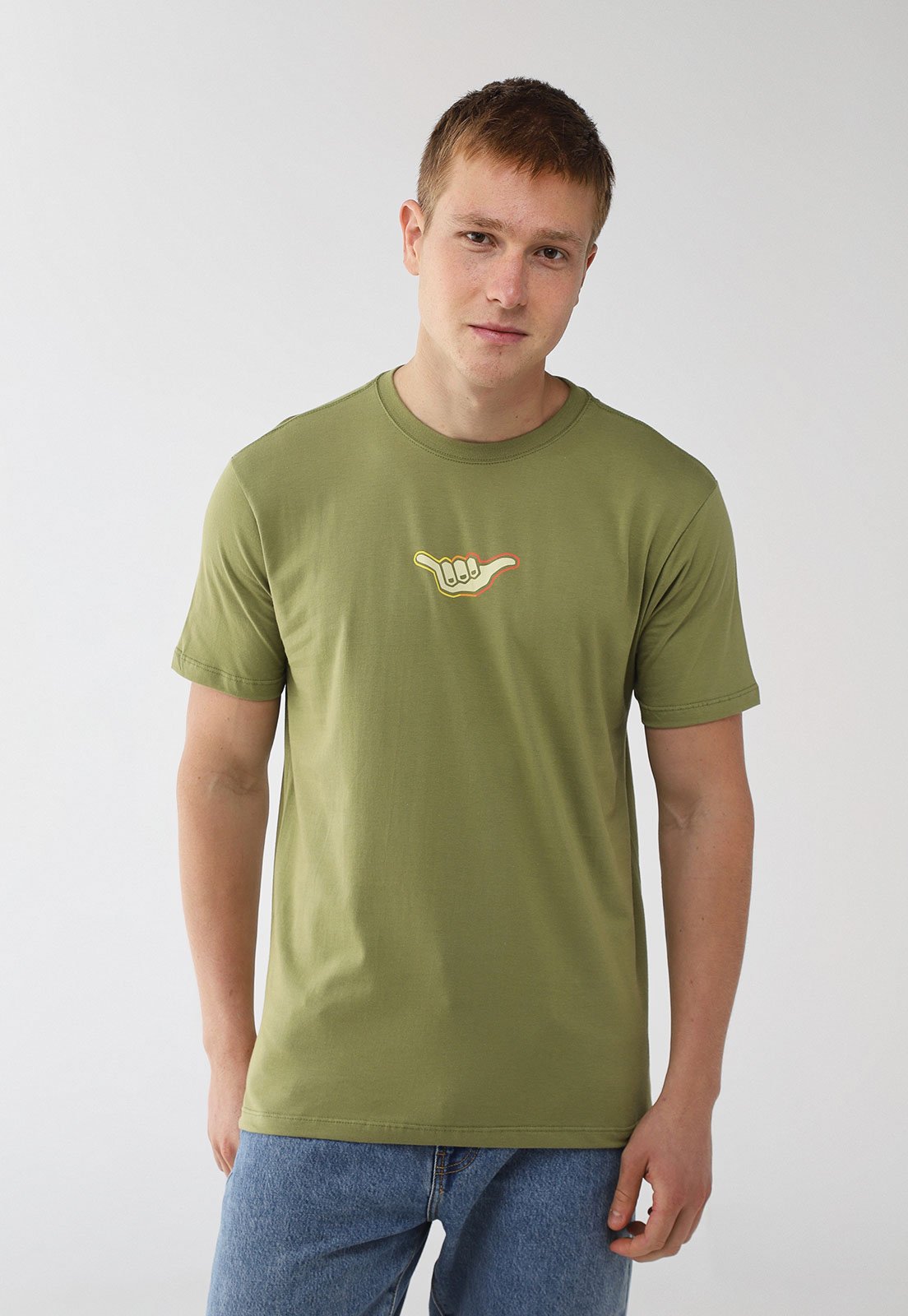 Camiseta Hang Loose Silk Sunset Verde Oliva