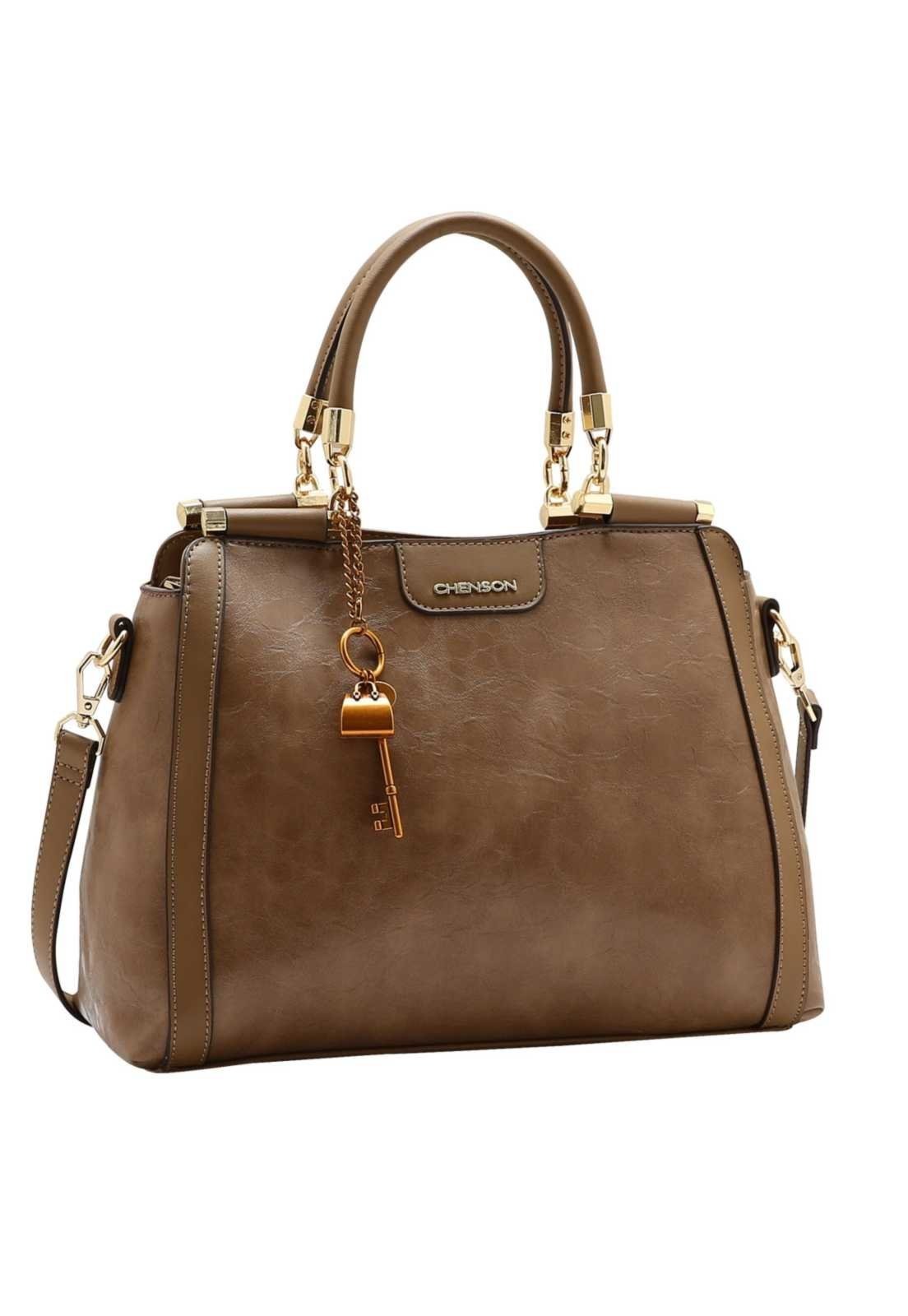 Bolsa Feminina Chenson Mão Glamour 3485856 Natural