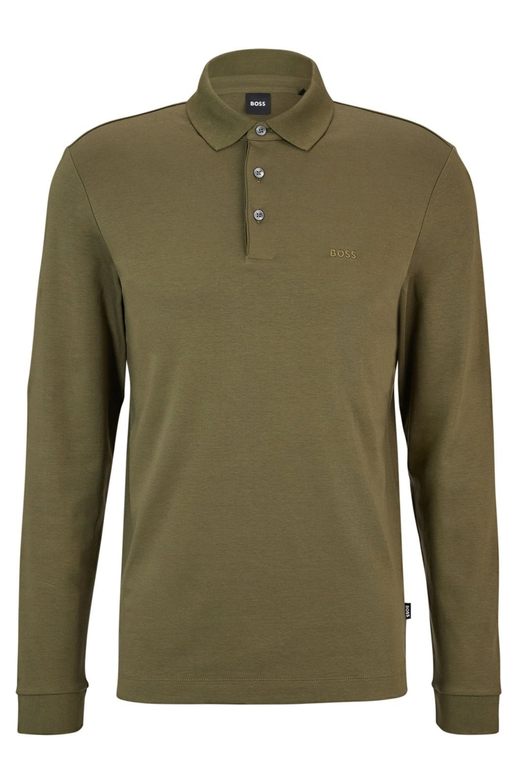 Camisa Polo De Algodão Interlock Com Logo Bordado Verde - EP-XS
