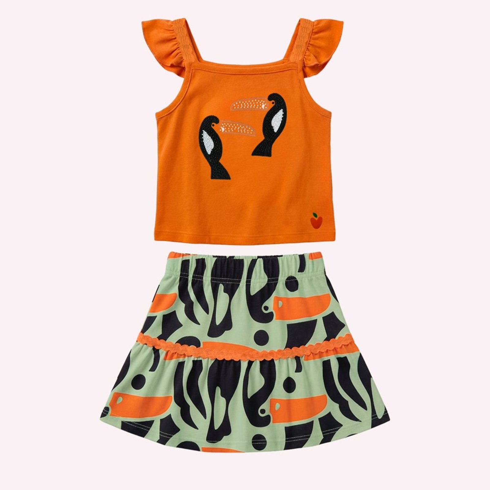 Infantil - Conjunto Menina Bordado Nanai